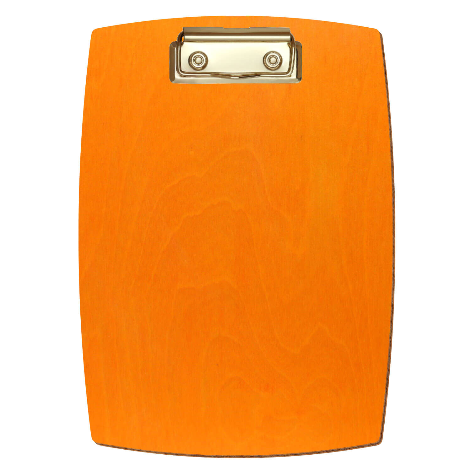 Klemmbrett konvex Orange A5 hochkant Bügelklemme gold
