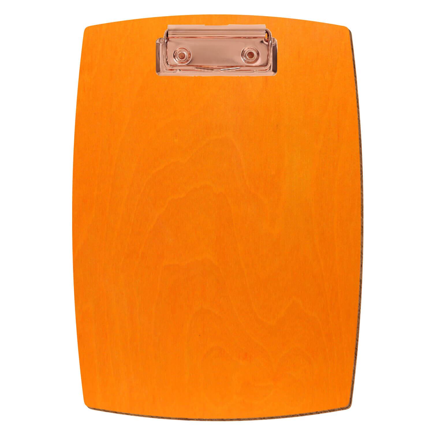 Klemmbrett konvex Orange A5 hochkant Bügelklemme roségold