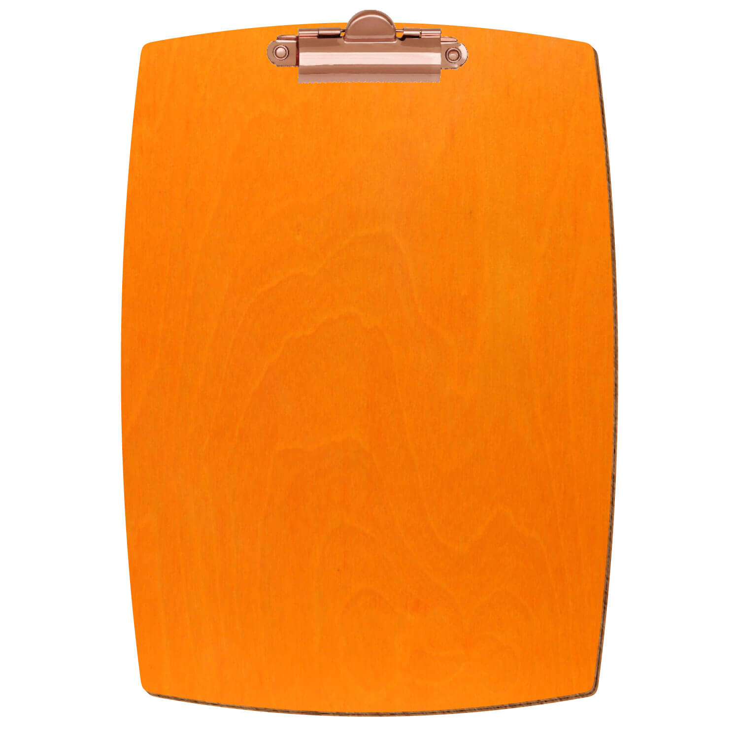 Klemmbrett konvex Orange A5 hochkant Zahnklemme roségold