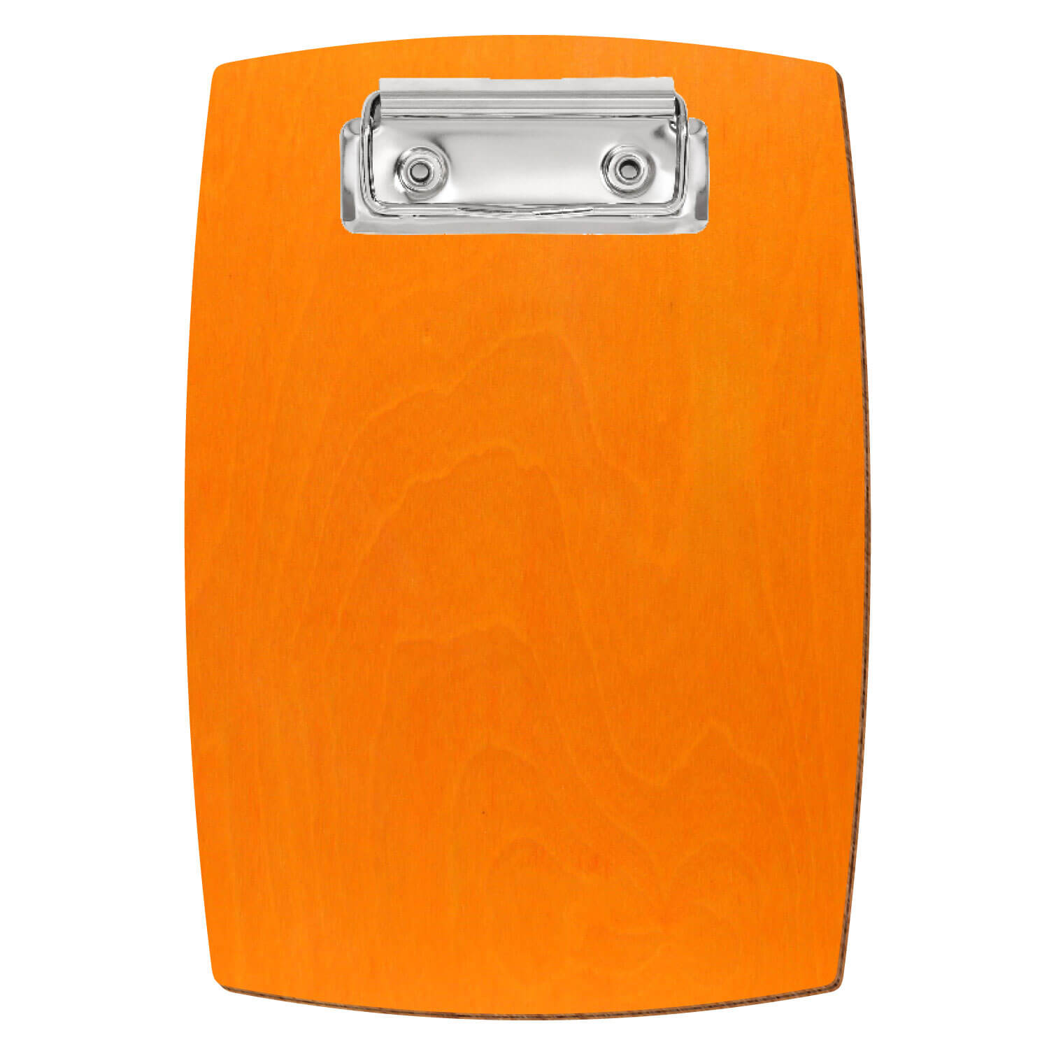 Klemmbrett konvex Orange A6 hochkant Bügelklemme silber