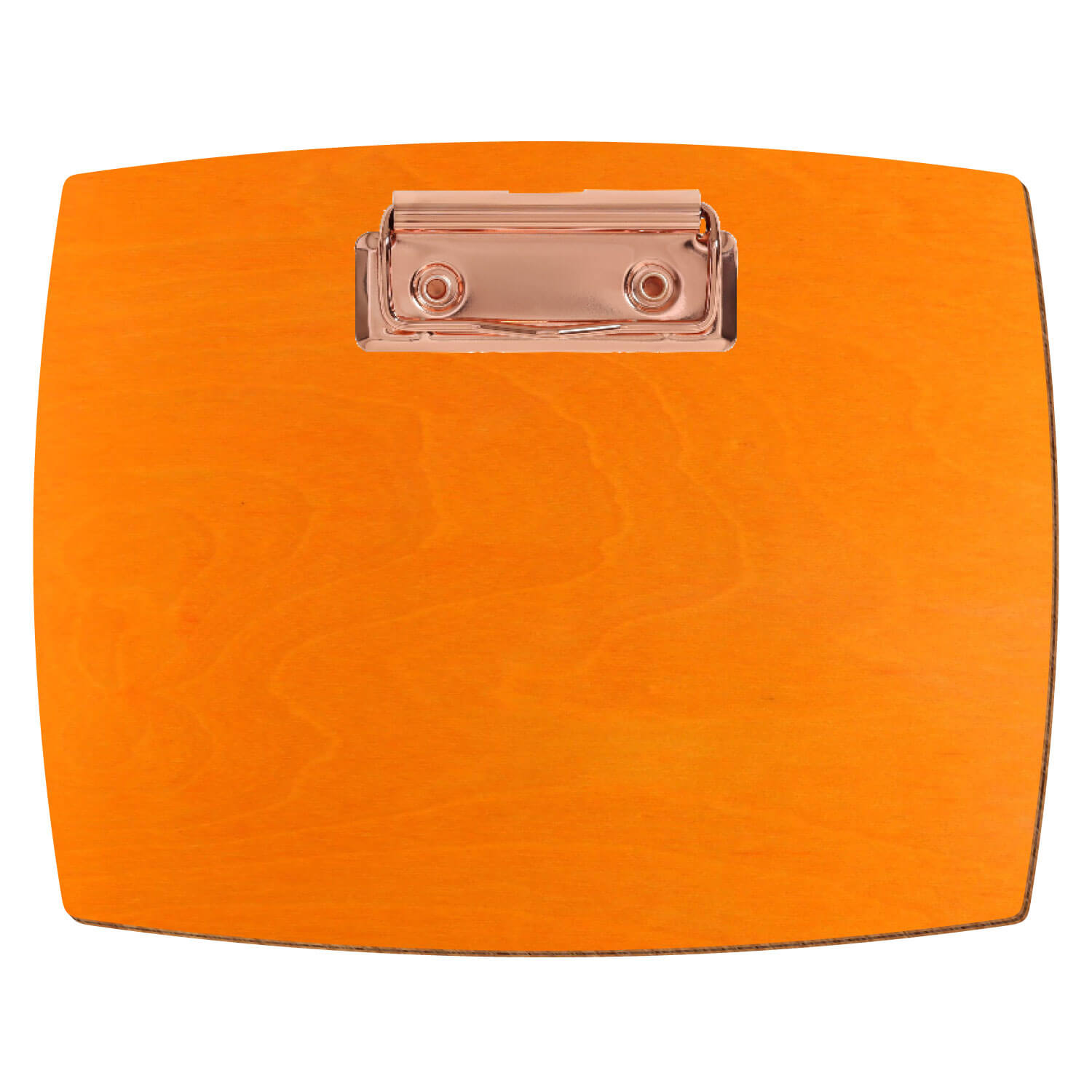 Klemmbrett konvex Orange A6 querkant Bügelklemme roségold