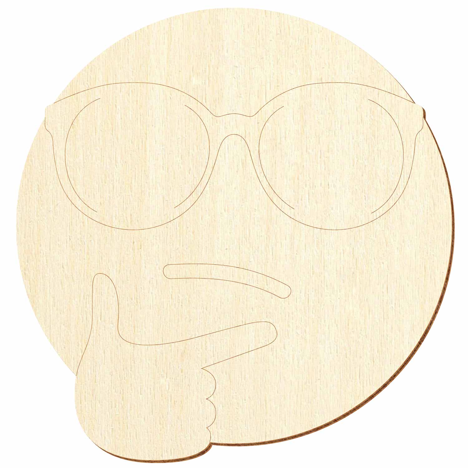 Gesicht Thinking Tim Holz Zuschnitt 3-50cm