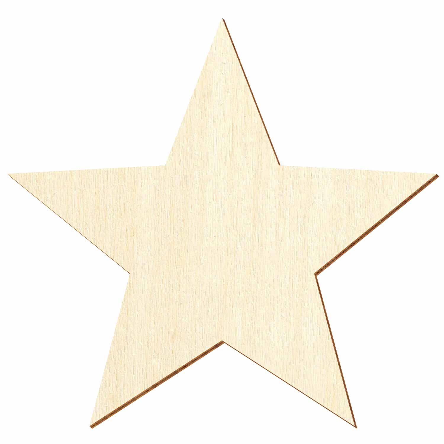5-zackiger Stern aus Sperrholz