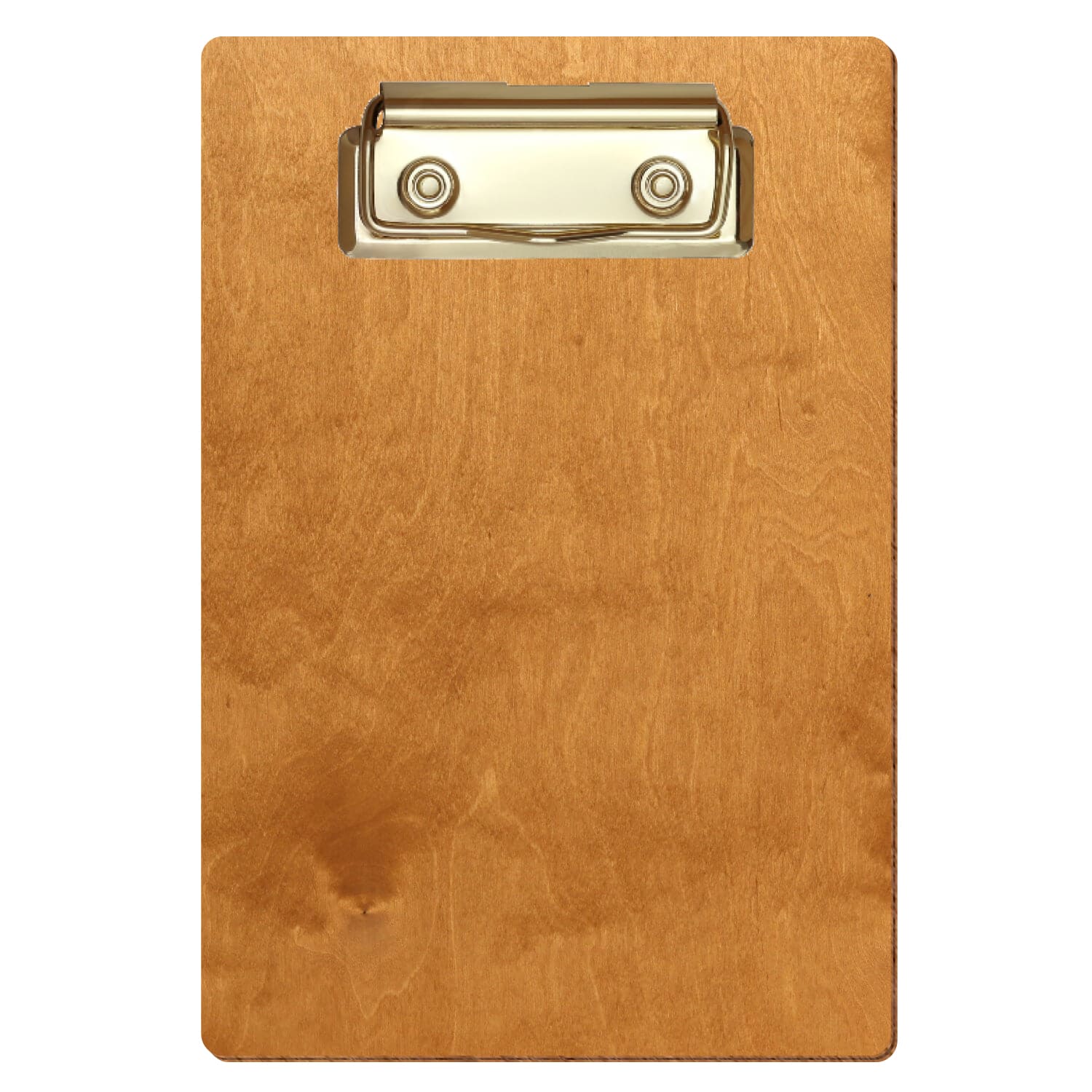 Klemmbrett Standardform Birnbaum A6 hochkant Bügelklemme gold