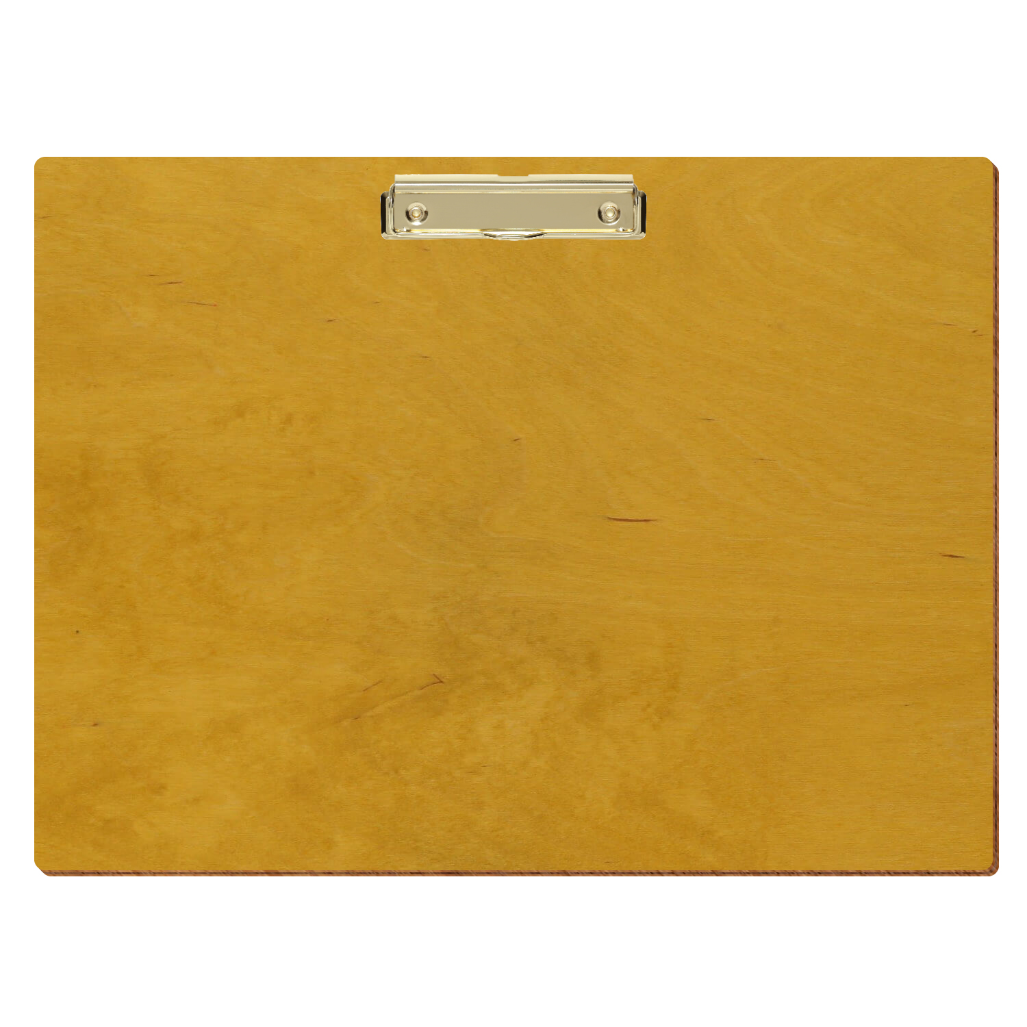 Klemmbrett Standardform Eiche hell A3 querkant Bügelklemme gold
