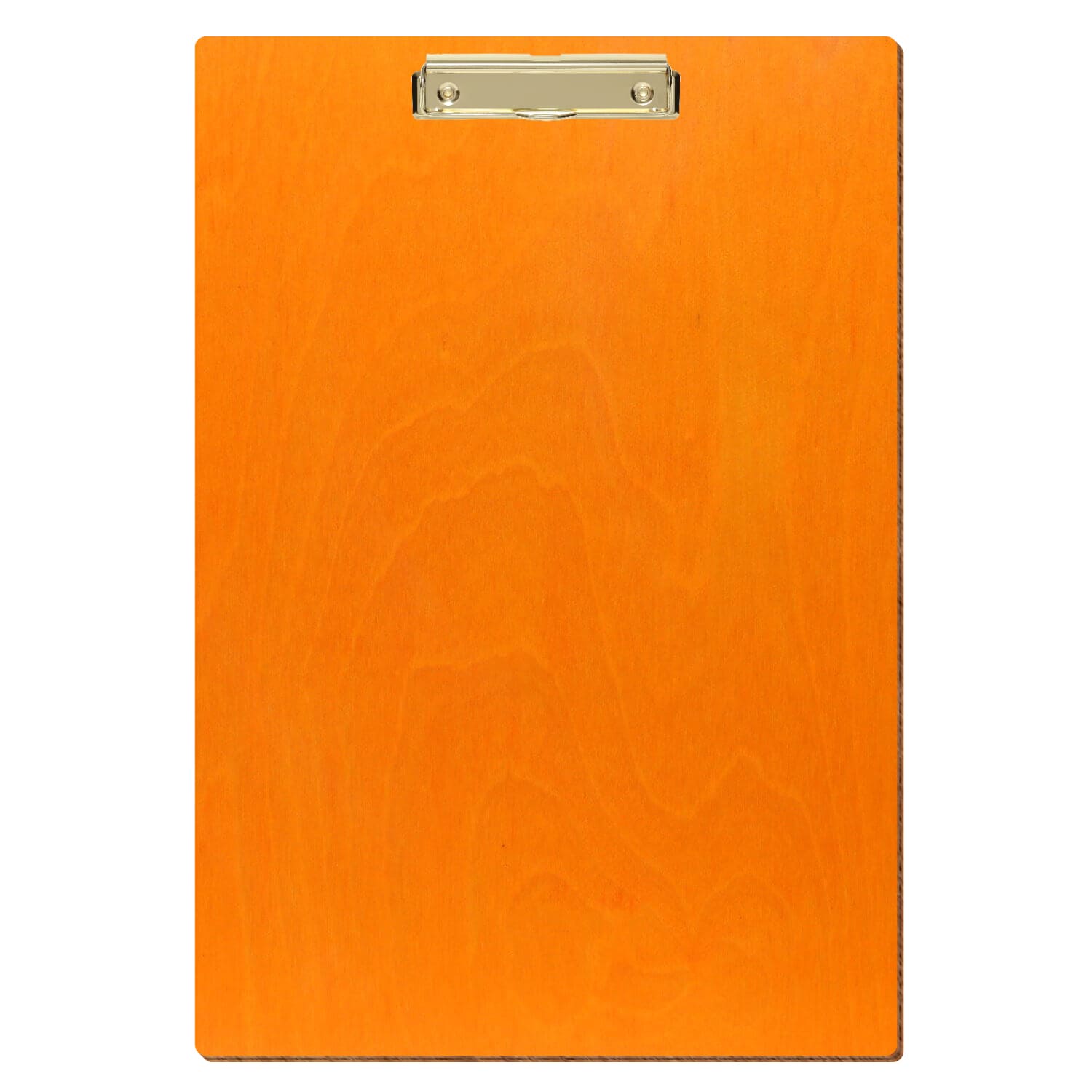 Klemmbrett Standardform Orange A3 hochkant Bügelklemme gold