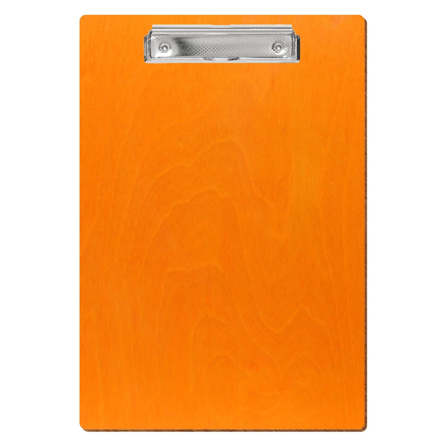 Klemmbrett Standardform Orange A4 hochkant Bügelklemme silber carbon