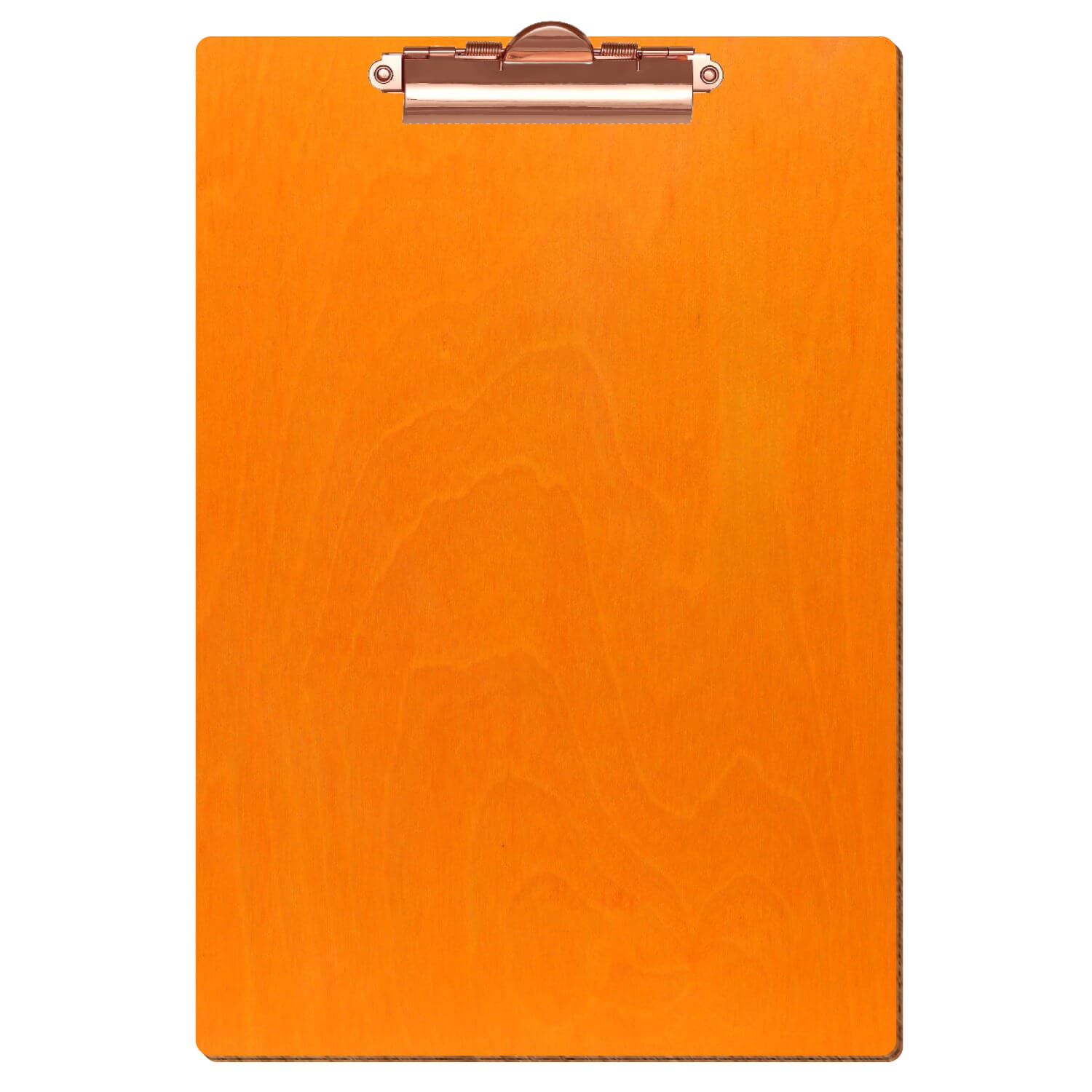Klemmbrett Standardform Orange A4 hochkant Zahnklemme roségold