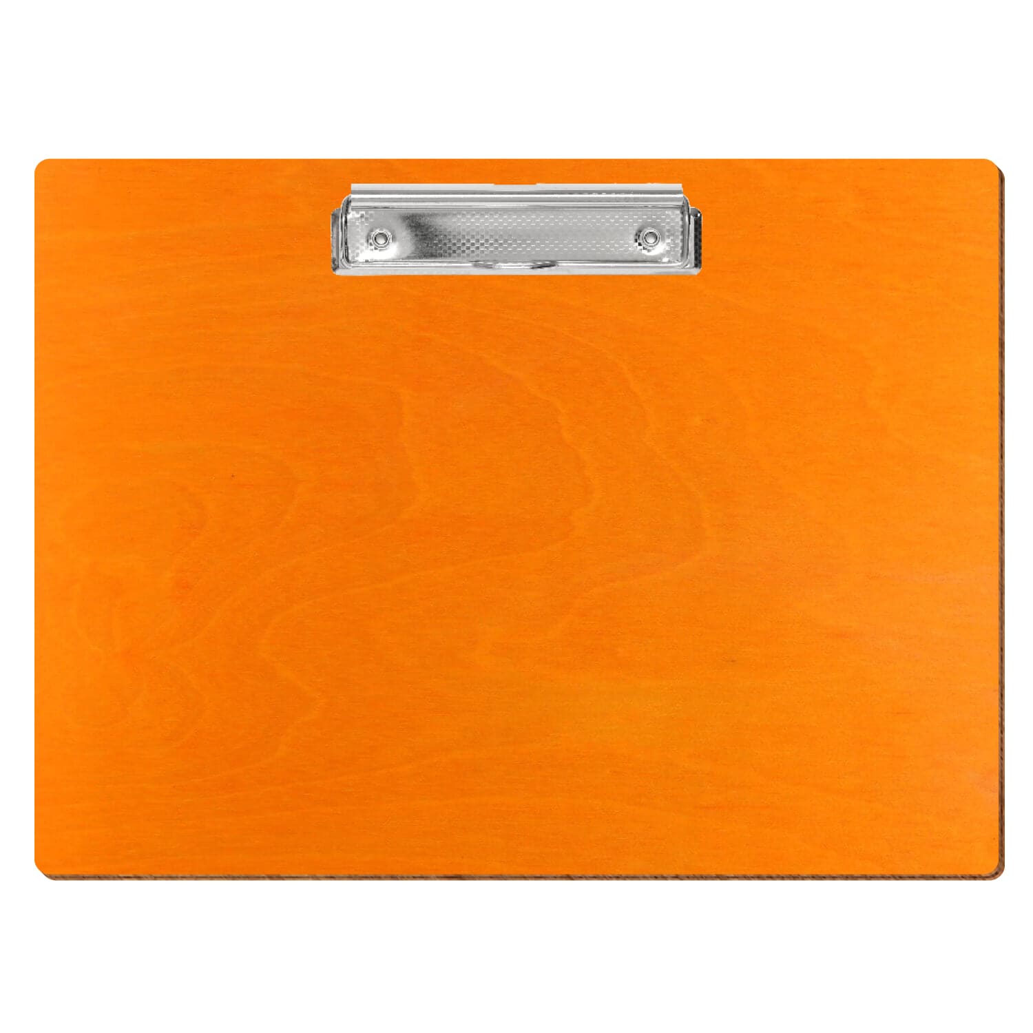 Klemmbrett Standardform Orange A4 querkant Bügelklemme silber carbon