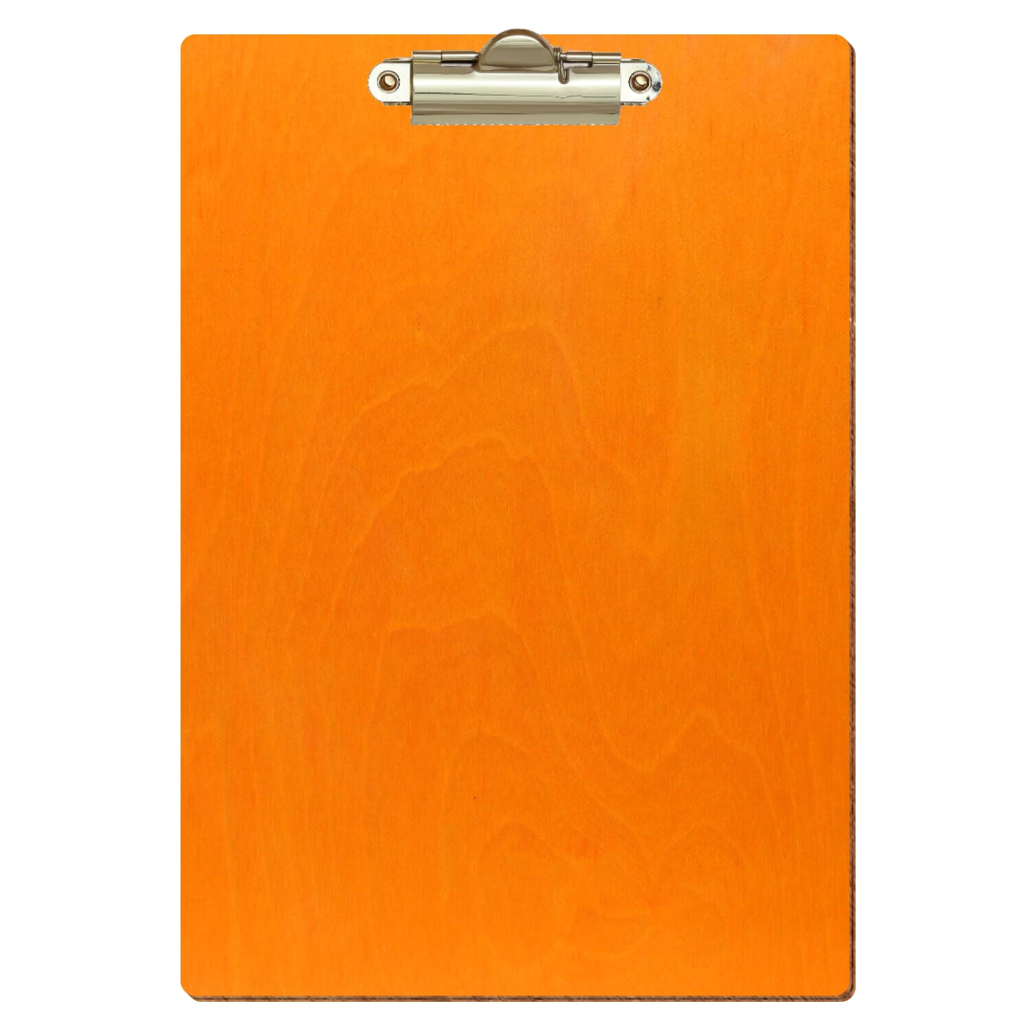 Klemmbrett Standardform Orange A5 hochkant Zahnklemme gold