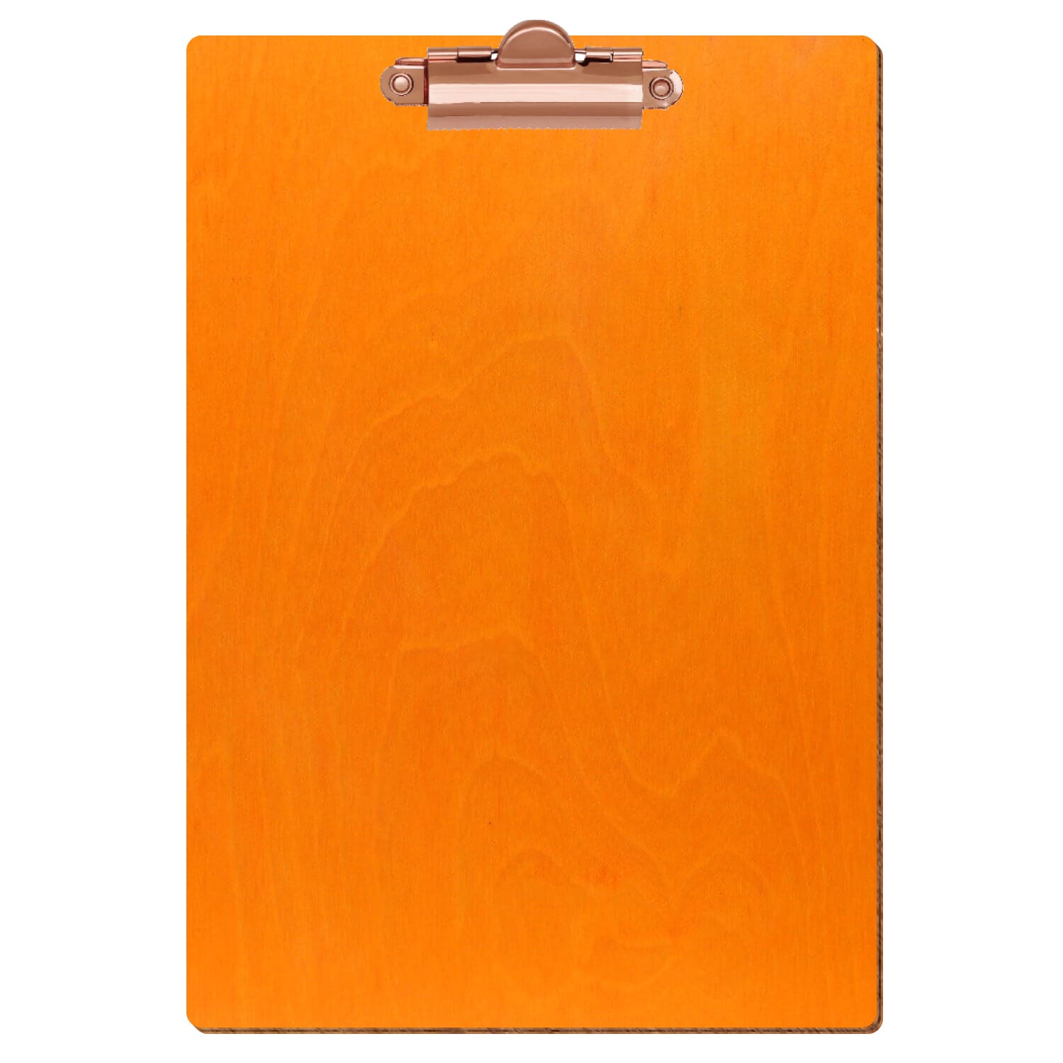 Klemmbrett Standardform Orange A5 hochkant Zahnklemme roségold