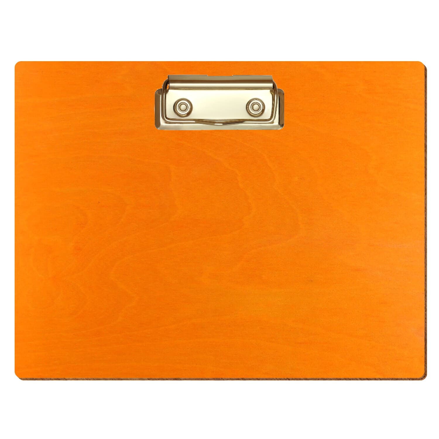 Klemmbrett Standardform Orange A5 querkant Bügelklemme gold