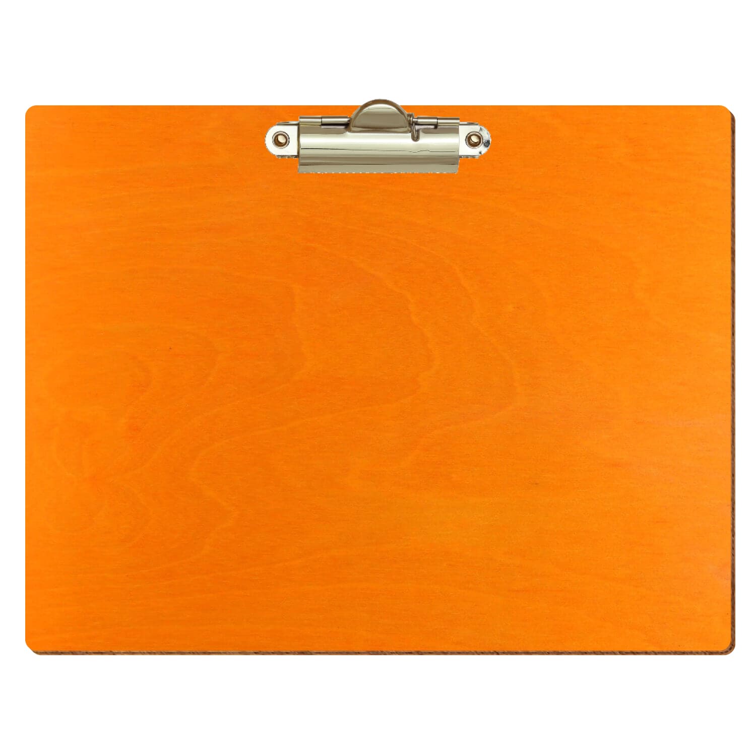 Klemmbrett Standardform Orange A5 querkant Zahnklemme gold