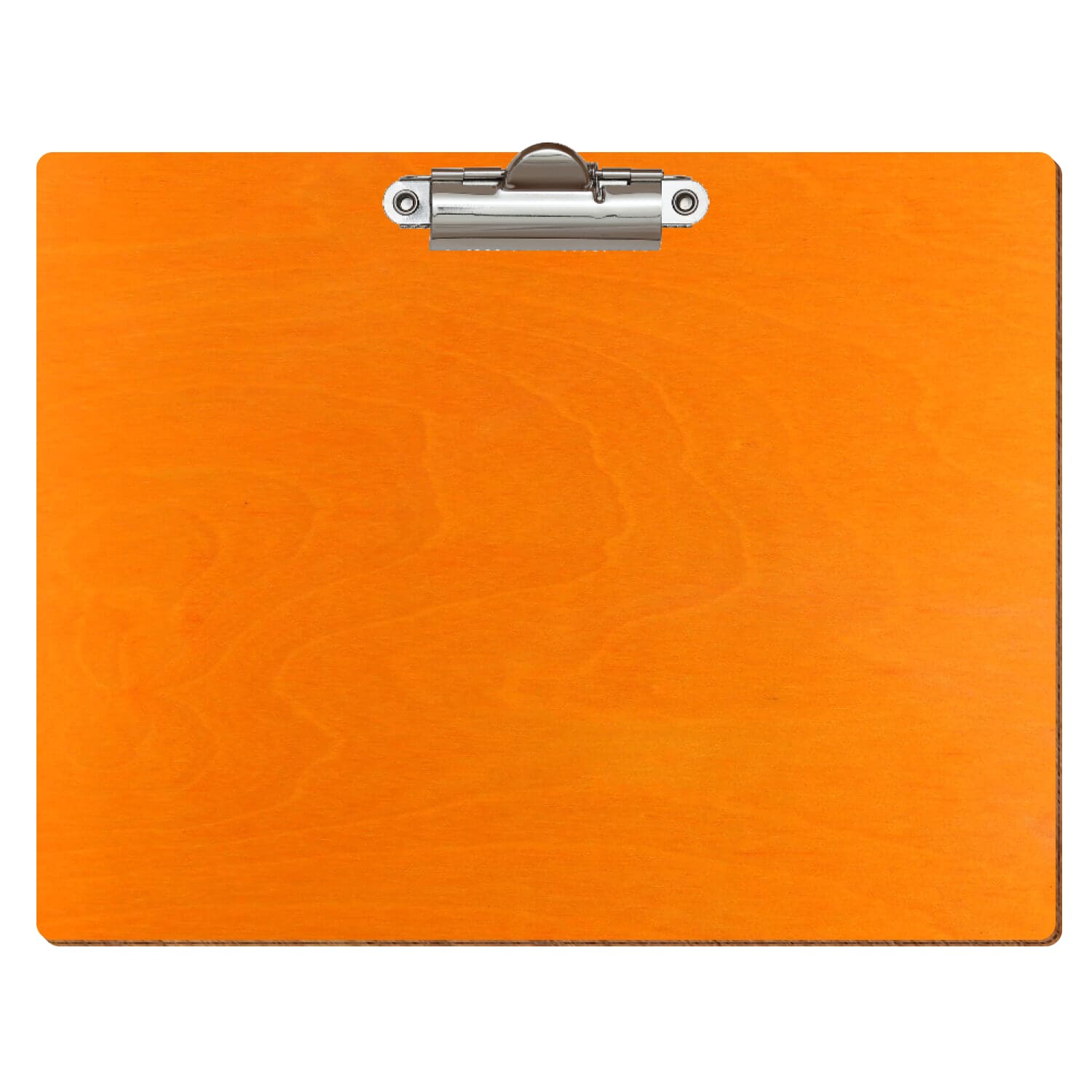 Klemmbrett Standardform Orange A5 querkant Zahnklemme silber