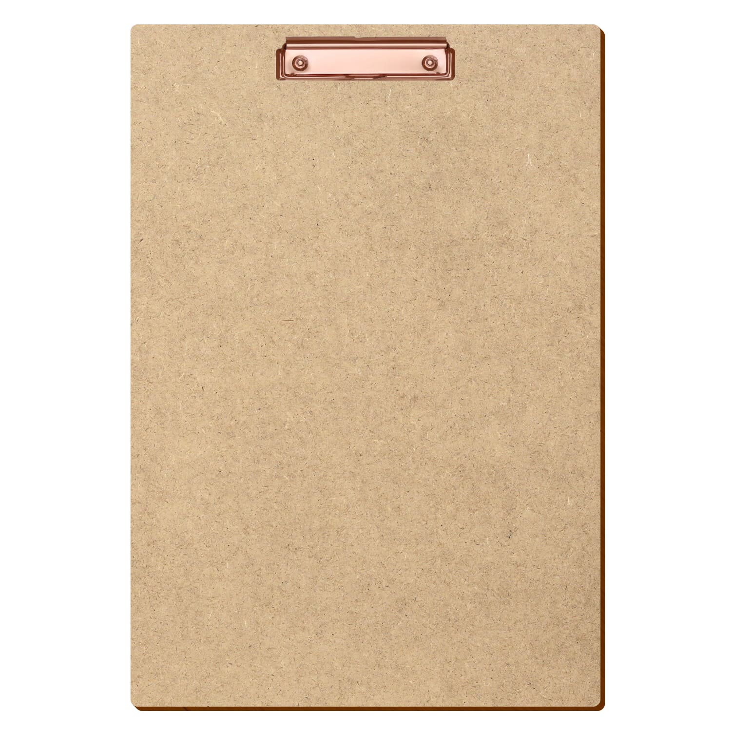 Klemmbrett Standardform HDF A3 hochkant Bügelklemme roségold