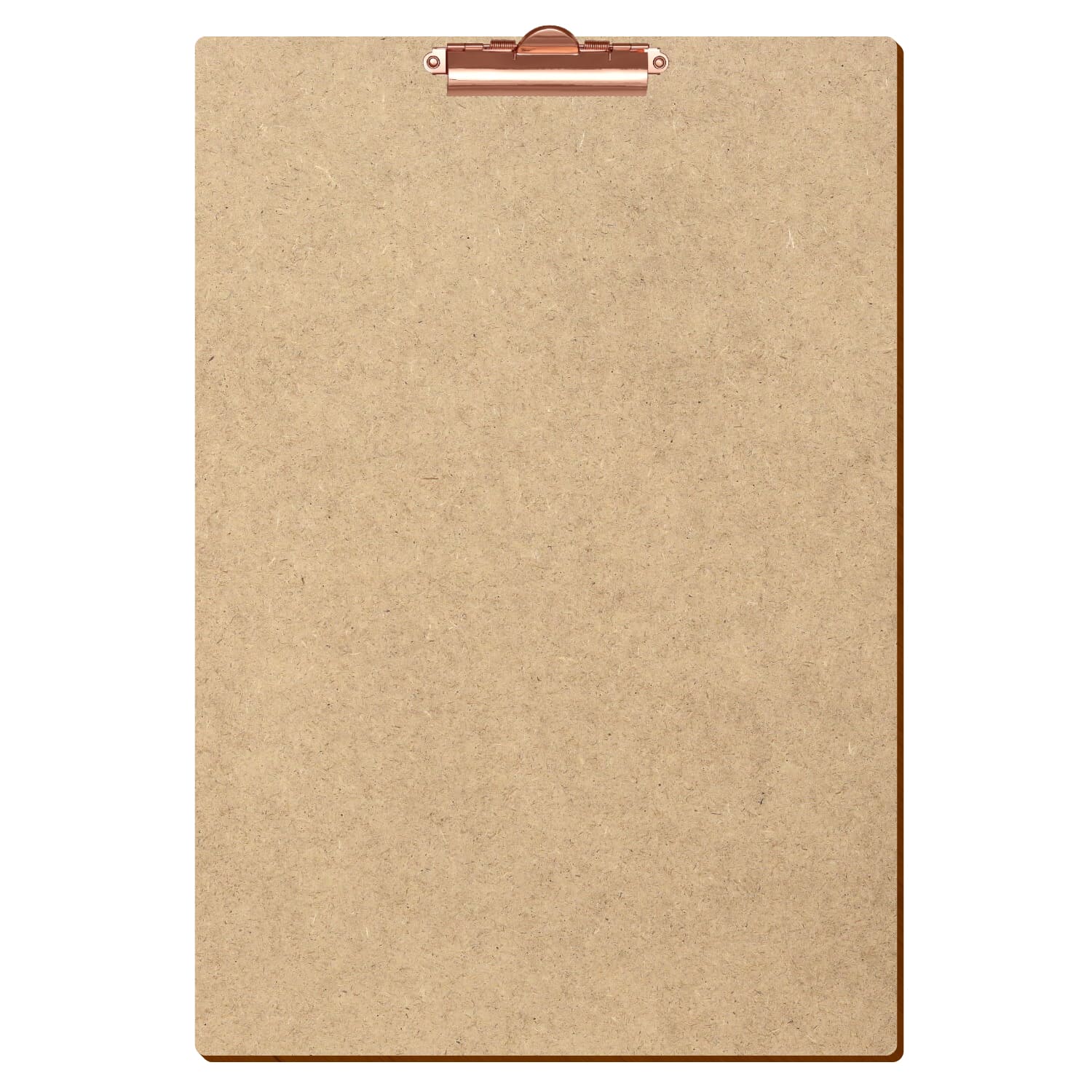 Klemmbrett Standardform HDF A3 hochkant Zahnklemme roségold