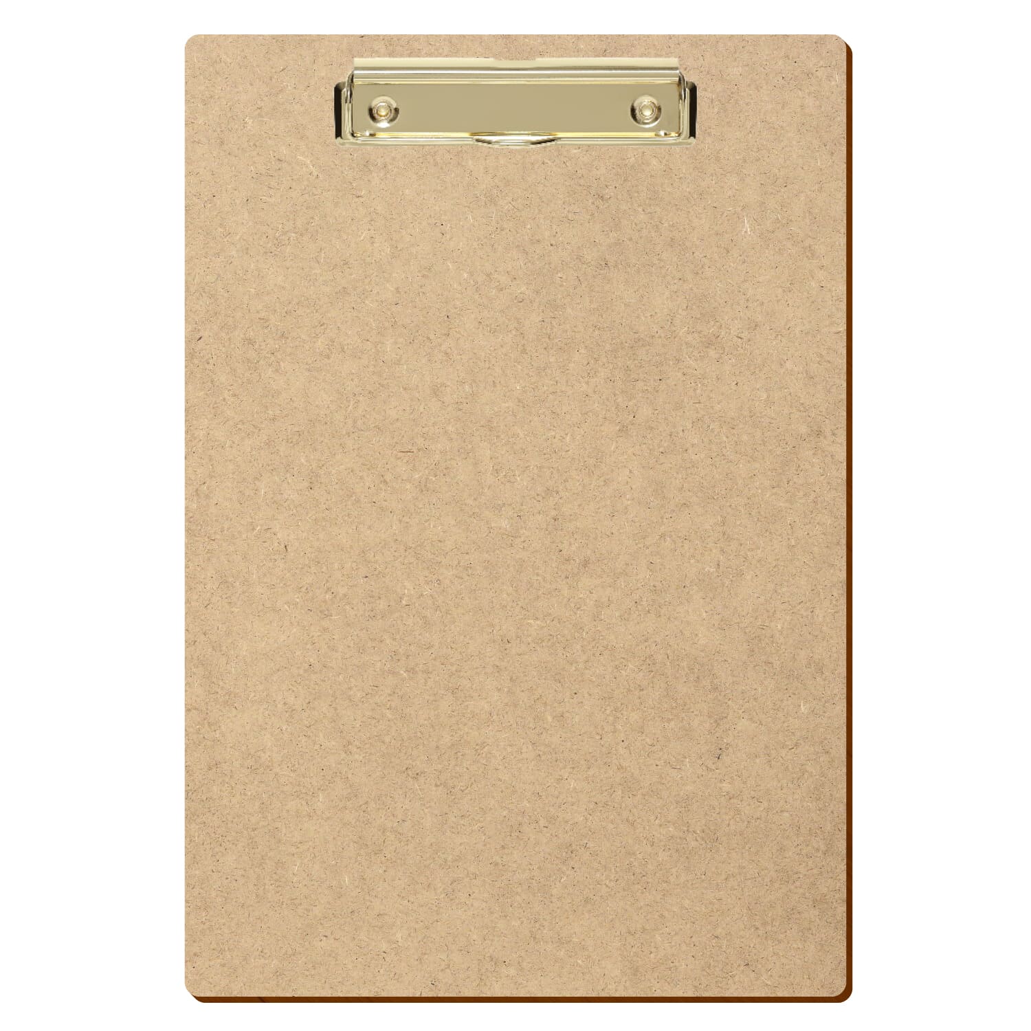 Klemmbrett Standardform HDF A4 hochkant Bügelklemme gold