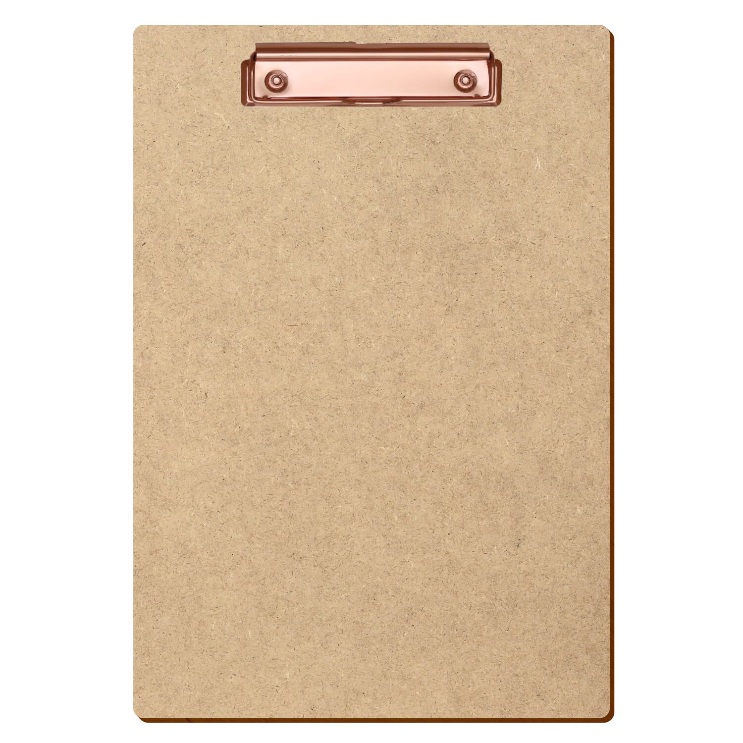 Klemmbrett Standardform HDF A4 hochkant Bügelklemme roségold