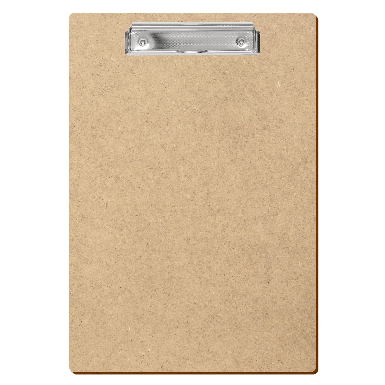 Klemmbrett Standardform HDF A4 hochkant Bügelklemme silber carbon