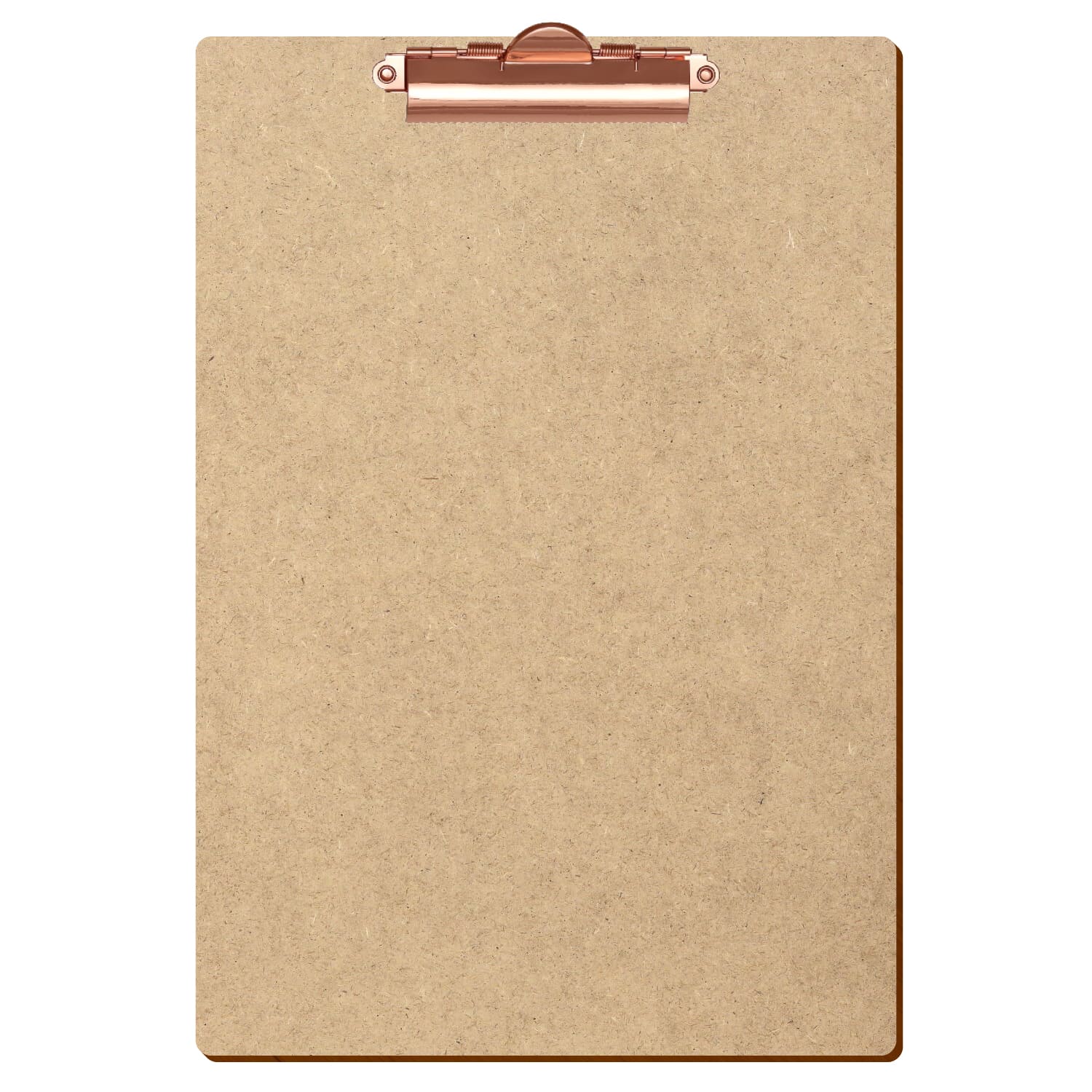 Klemmbrett Standardform HDF A4 hochkant Zahnklemme roségold