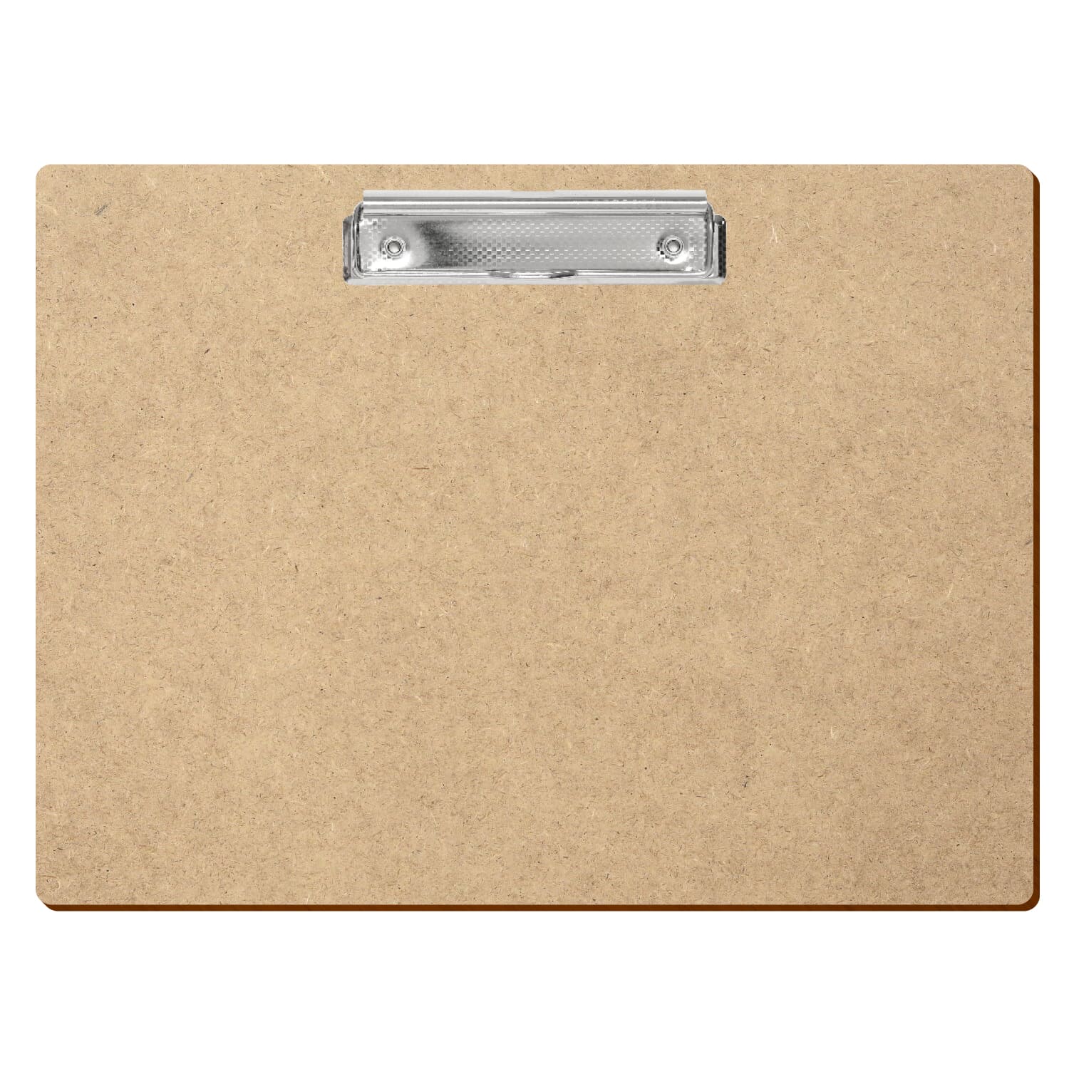 Klemmbrett Standardform HDF A4 querkant Bügelklemme silber carbon