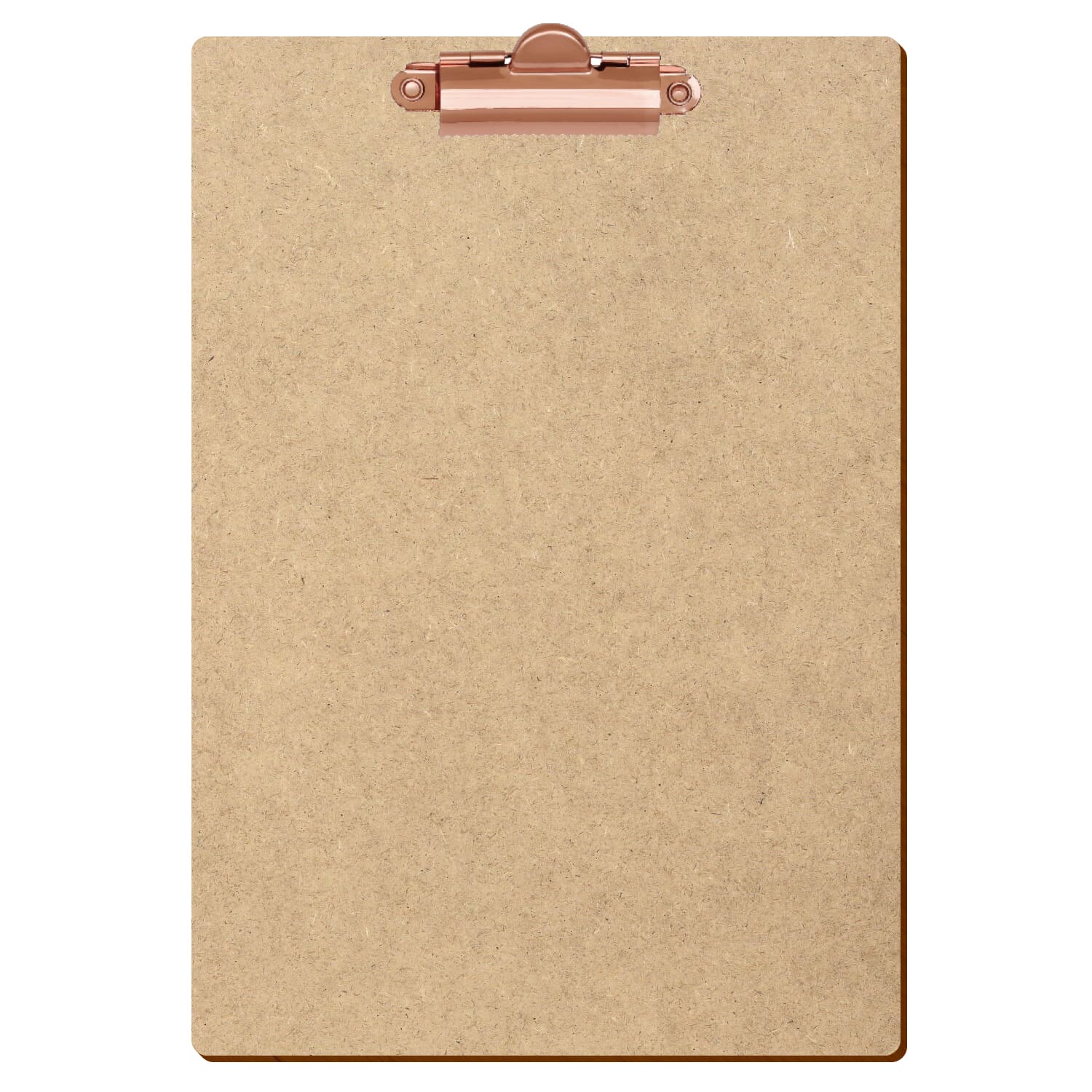 Klemmbrett Standardform HDF A5 hochkant Zahnklemme roségold