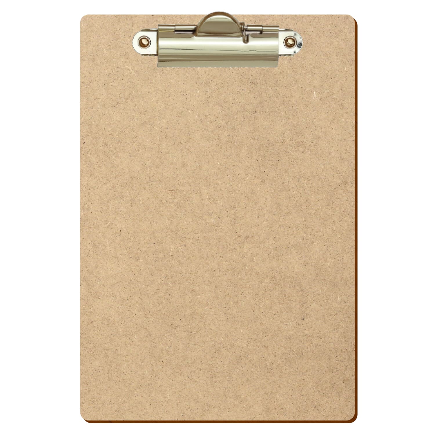 Klemmbrett Standardform HDF A6 hochkant Zahnklemme gold