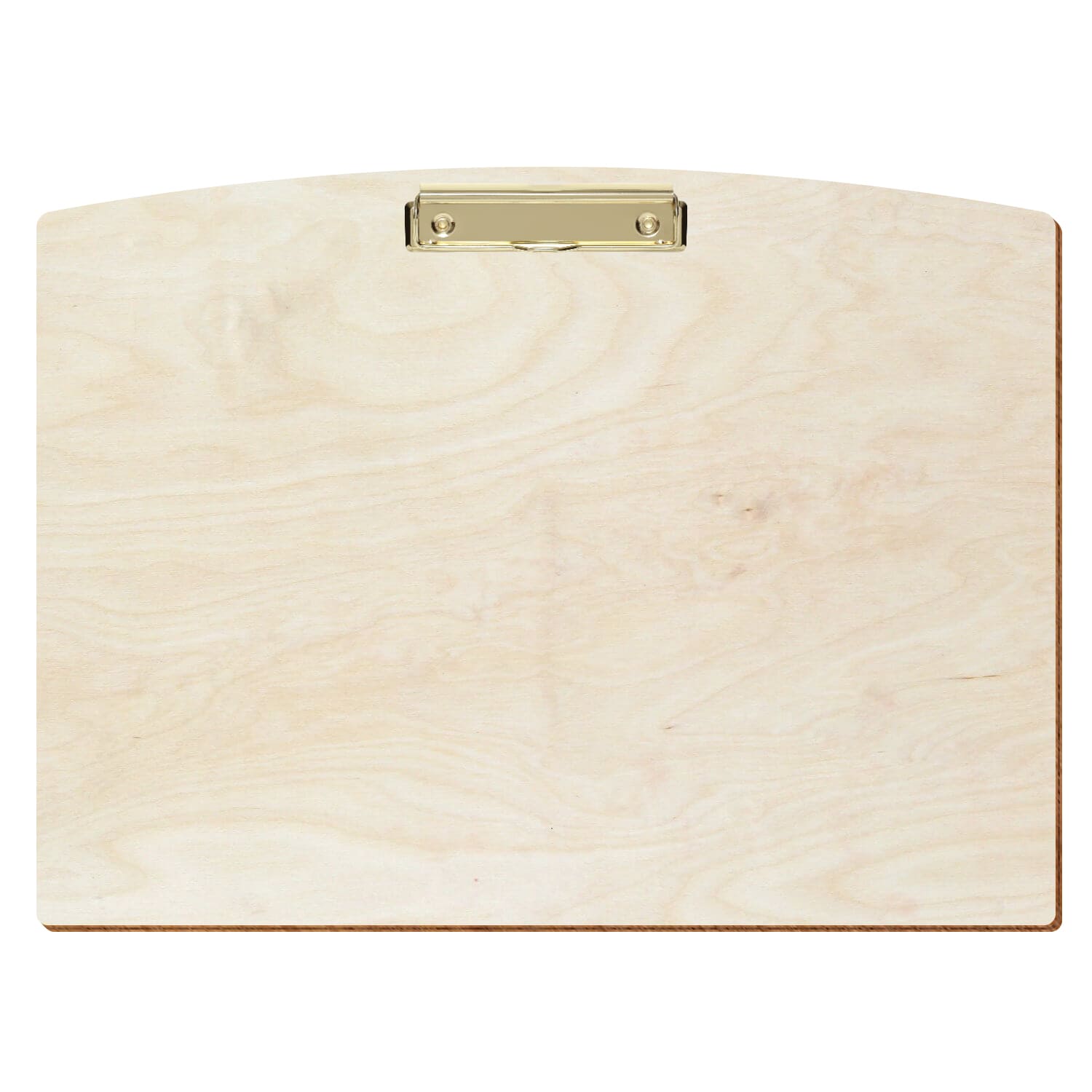 Klemmbrett Segmentform Birke natur A3 querkant Bügelklemme gold