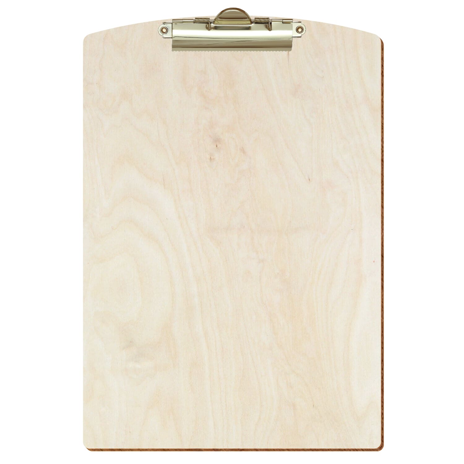 Klemmbrett Segmentform Birke natur A4 hochkant Zahnklemme gold
