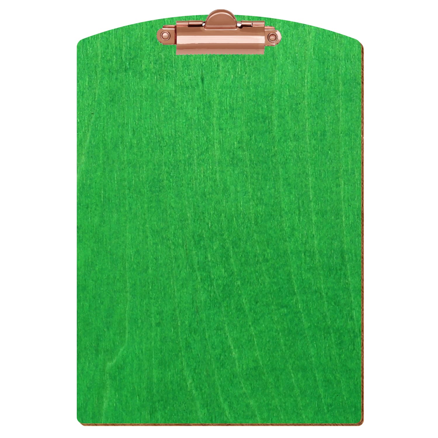 Klemmbrett Segmentform Hellgrün A5 hochkant Zahnklemme roségold