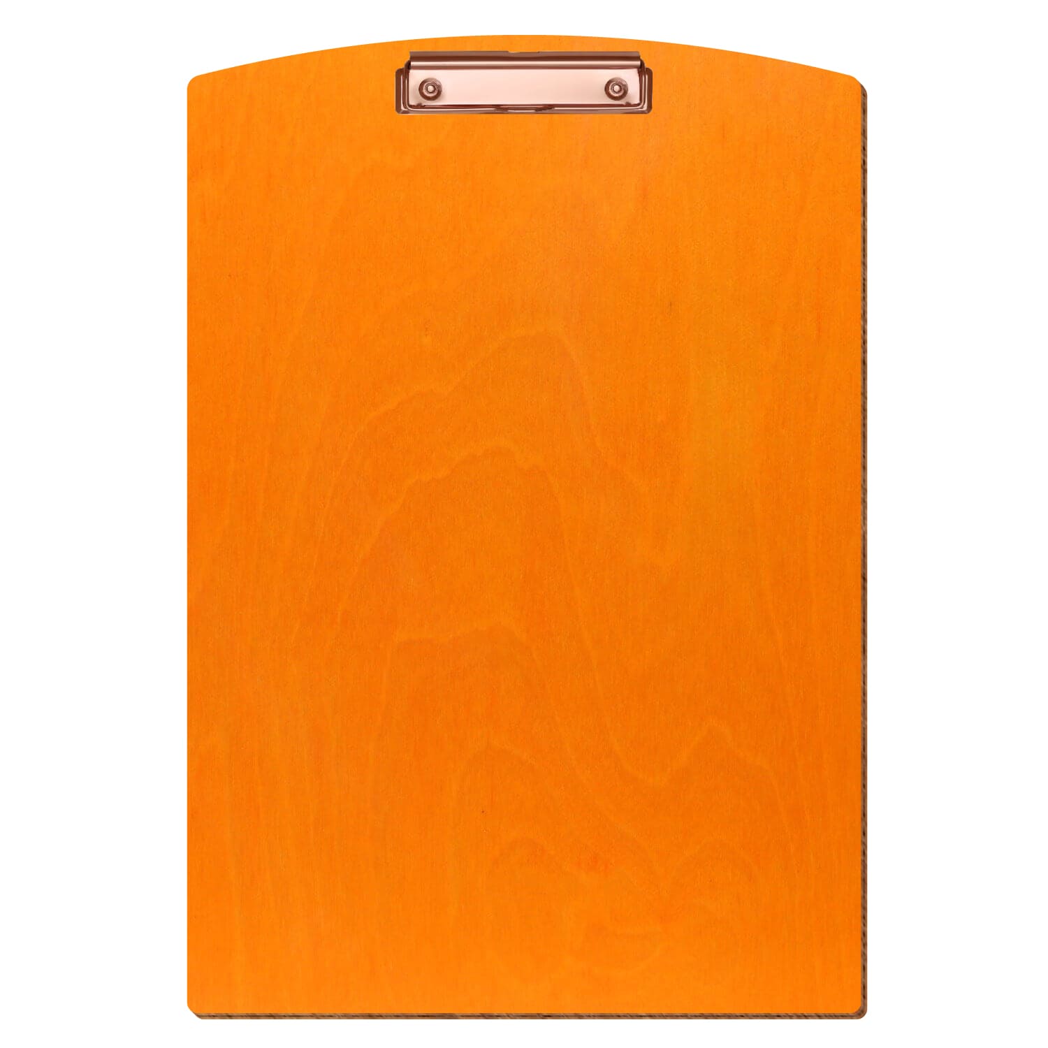 Klemmbrett Segmentform Orange A3 hochkant Bügelklemme roségold
