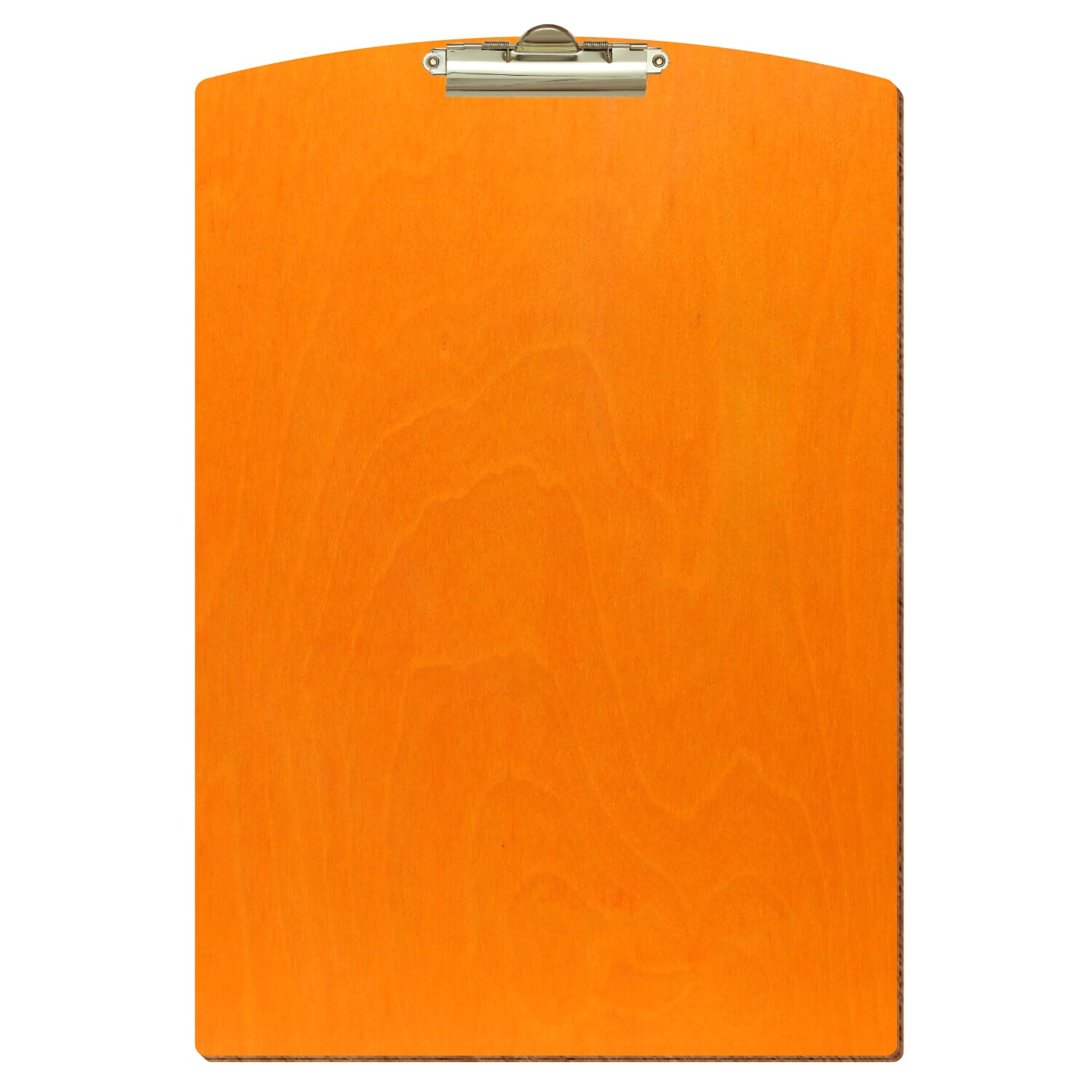 Klemmbrett Segmentform Orange A3 hochkant Zahnklemme gold