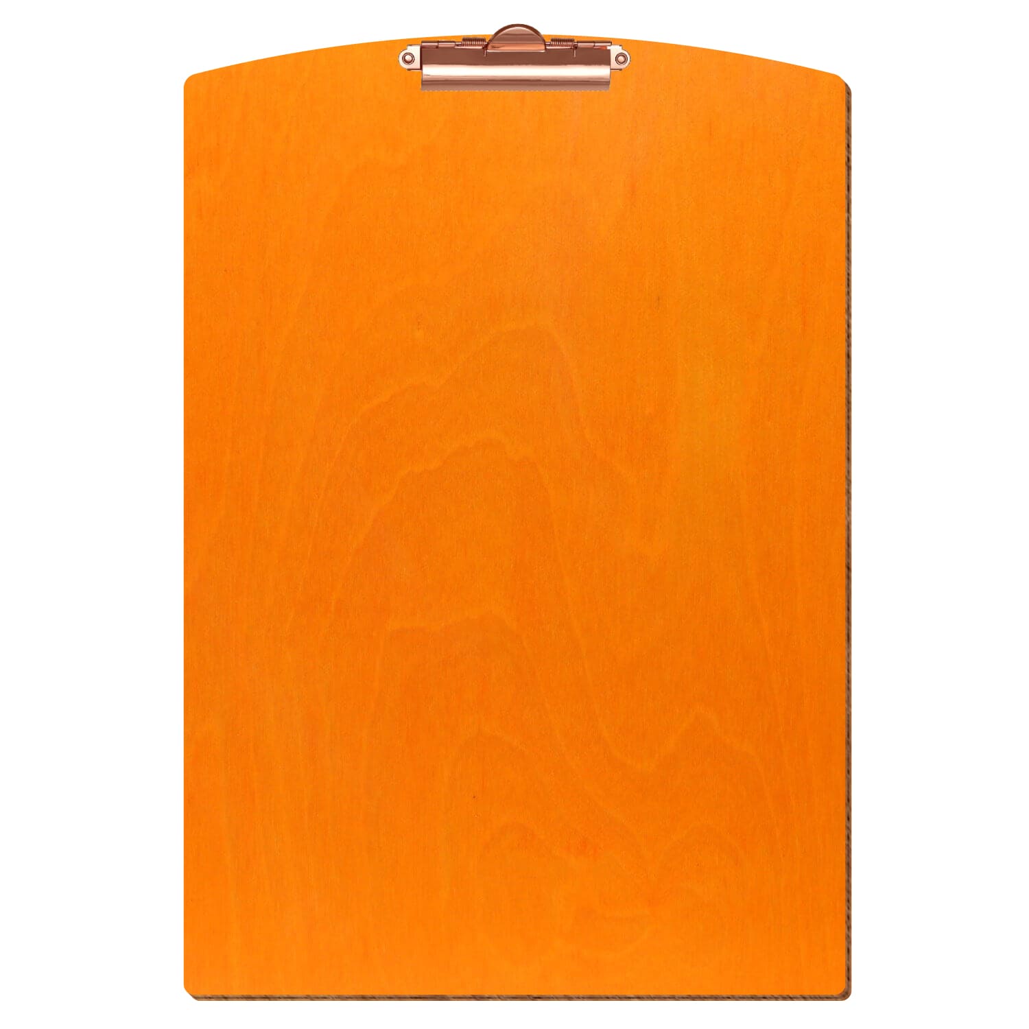 Klemmbrett Segmentform Orange A3 hochkant Zahnklemme roségold
