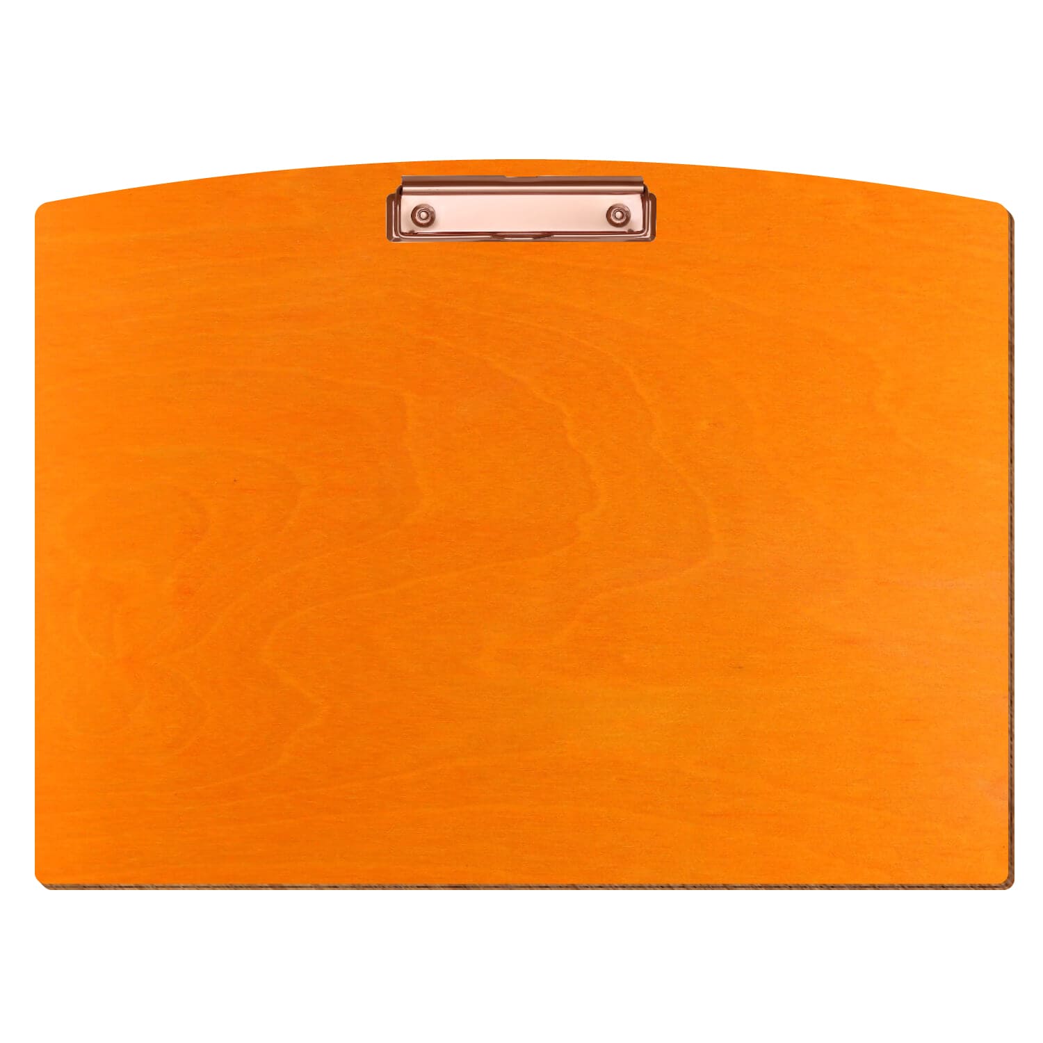 Klemmbrett Segmentform Orange A3 querkant Bügelklemme roségold