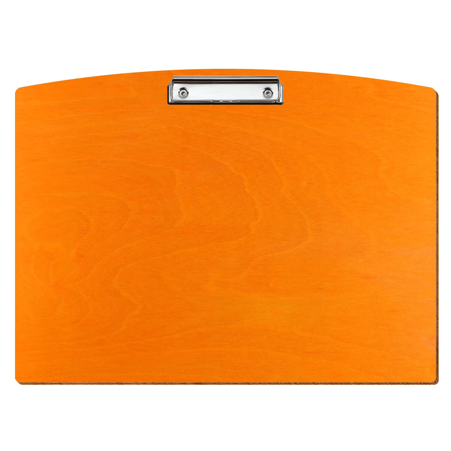 Klemmbrett Segmentform Orange A3 querkant Bügelklemme silber