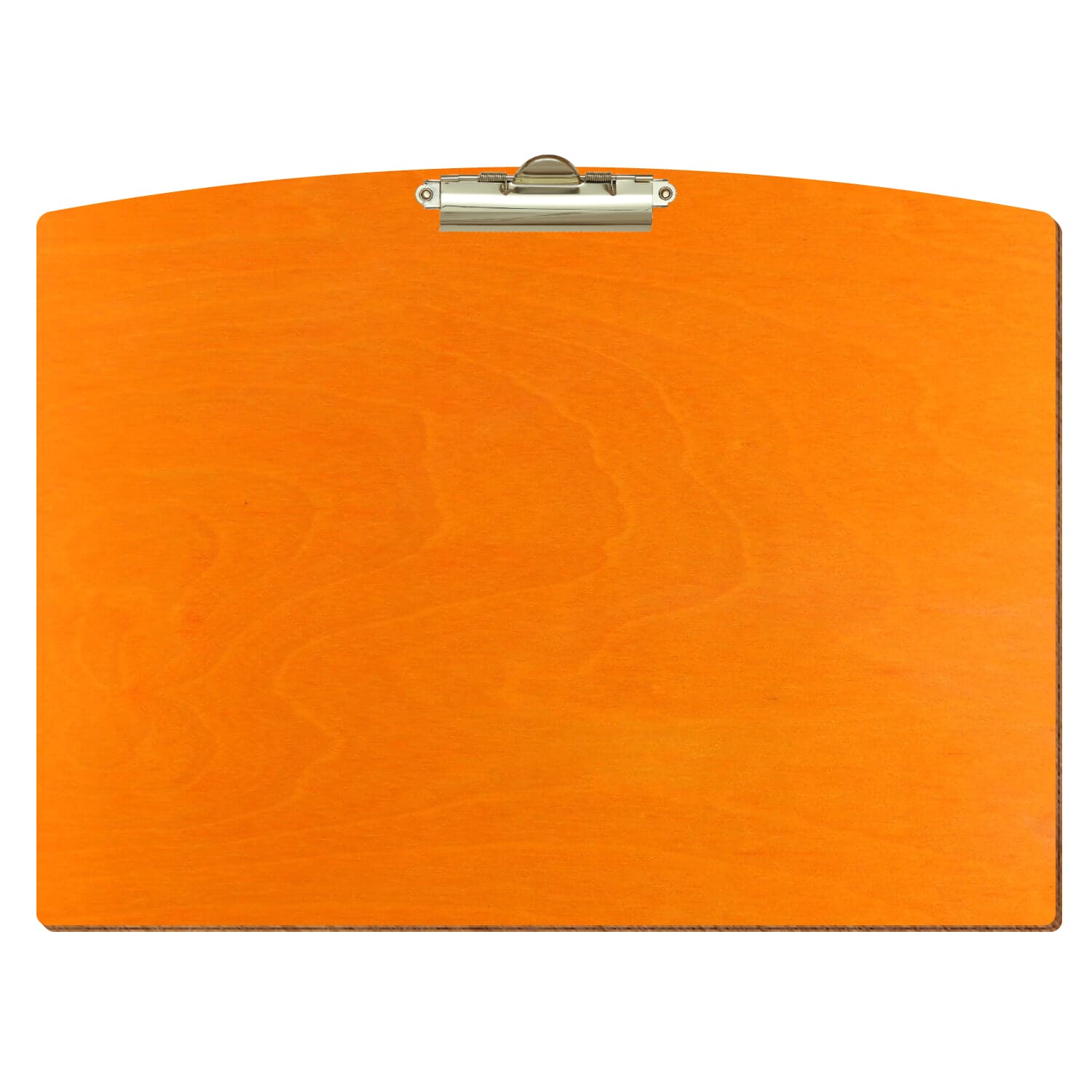 Klemmbrett Segmentform Orange A3 querkant Zahnklemme gold