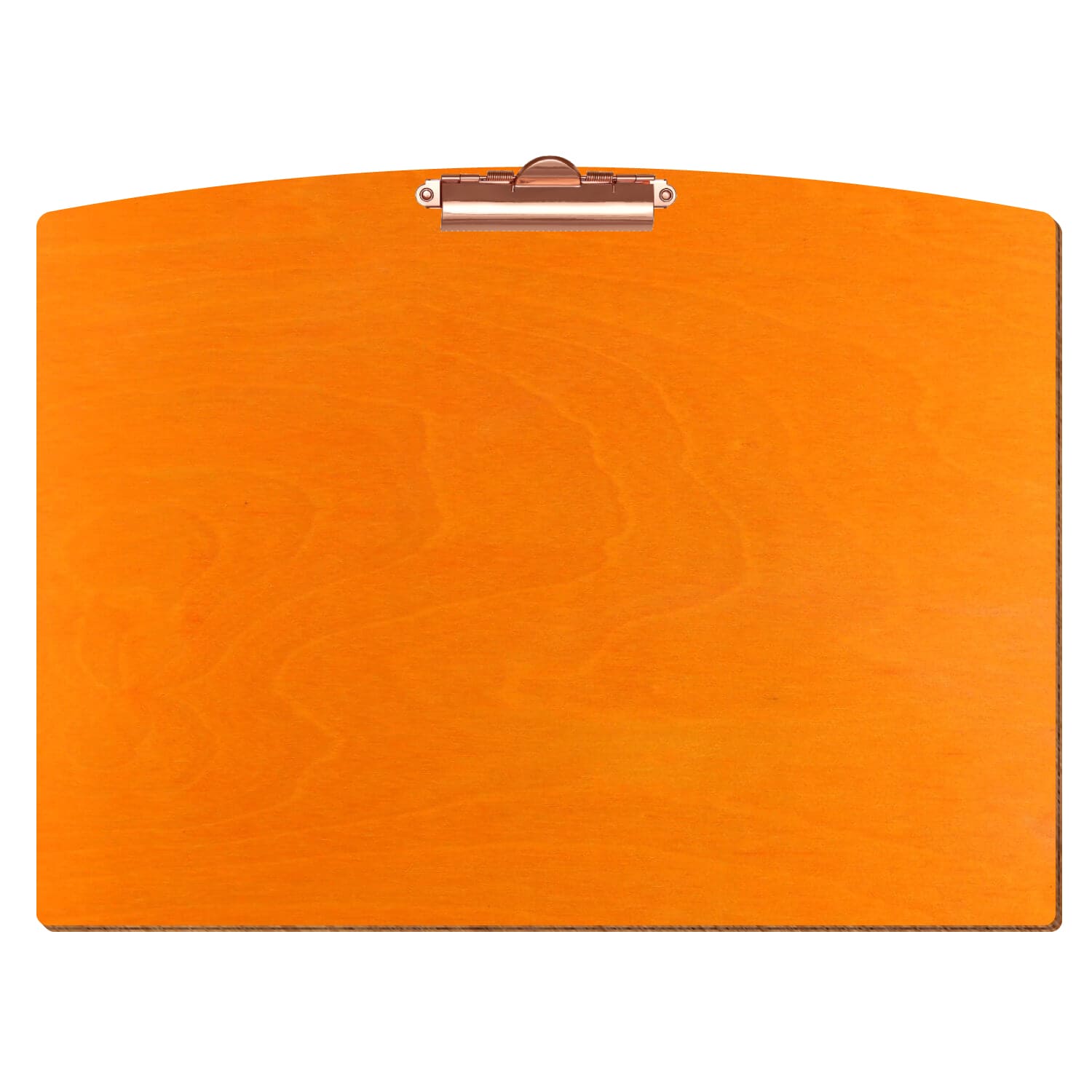 Klemmbrett Segmentform Orange A3 querkant Zahnklemme roségold