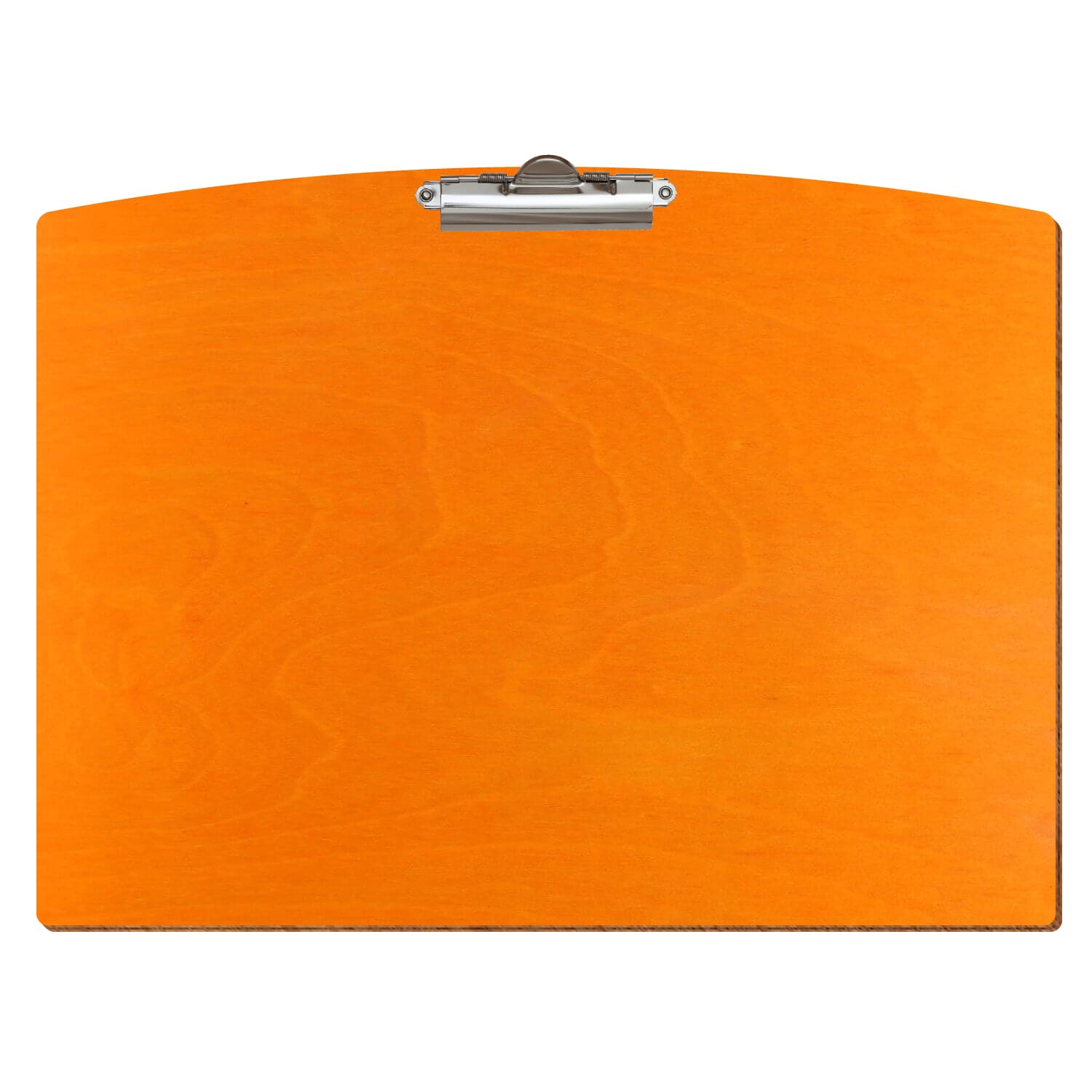 Klemmbrett Segmentform Orange A3 querkant Zahnklemme silber