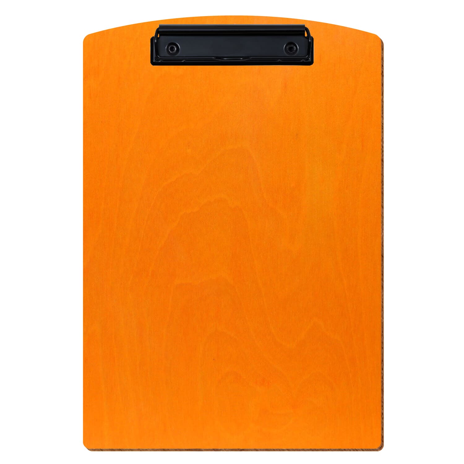 Klemmbrett Segmentform Orange A4 hochkant Bügelklemme schwarz
