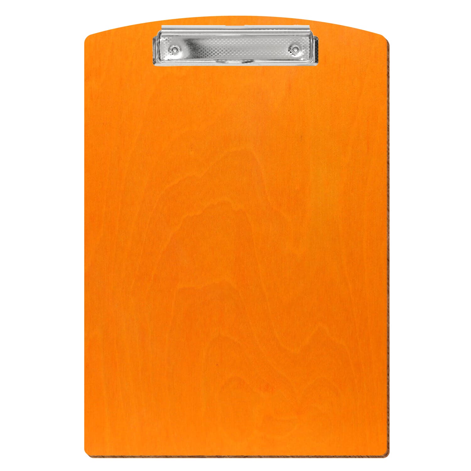 Klemmbrett Segmentform Orange A4 hochkant Bügelklemme silber carbon