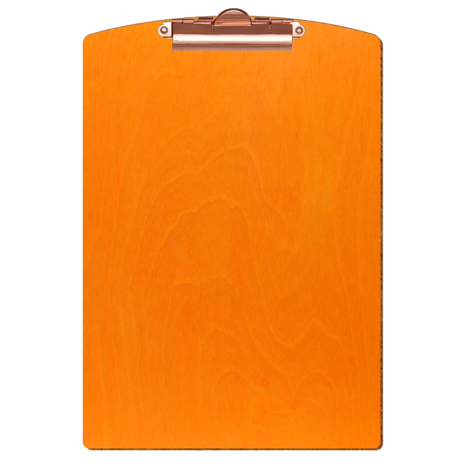 Klemmbrett Segmentform Orange A4 hochkant Zahnklemme roségold