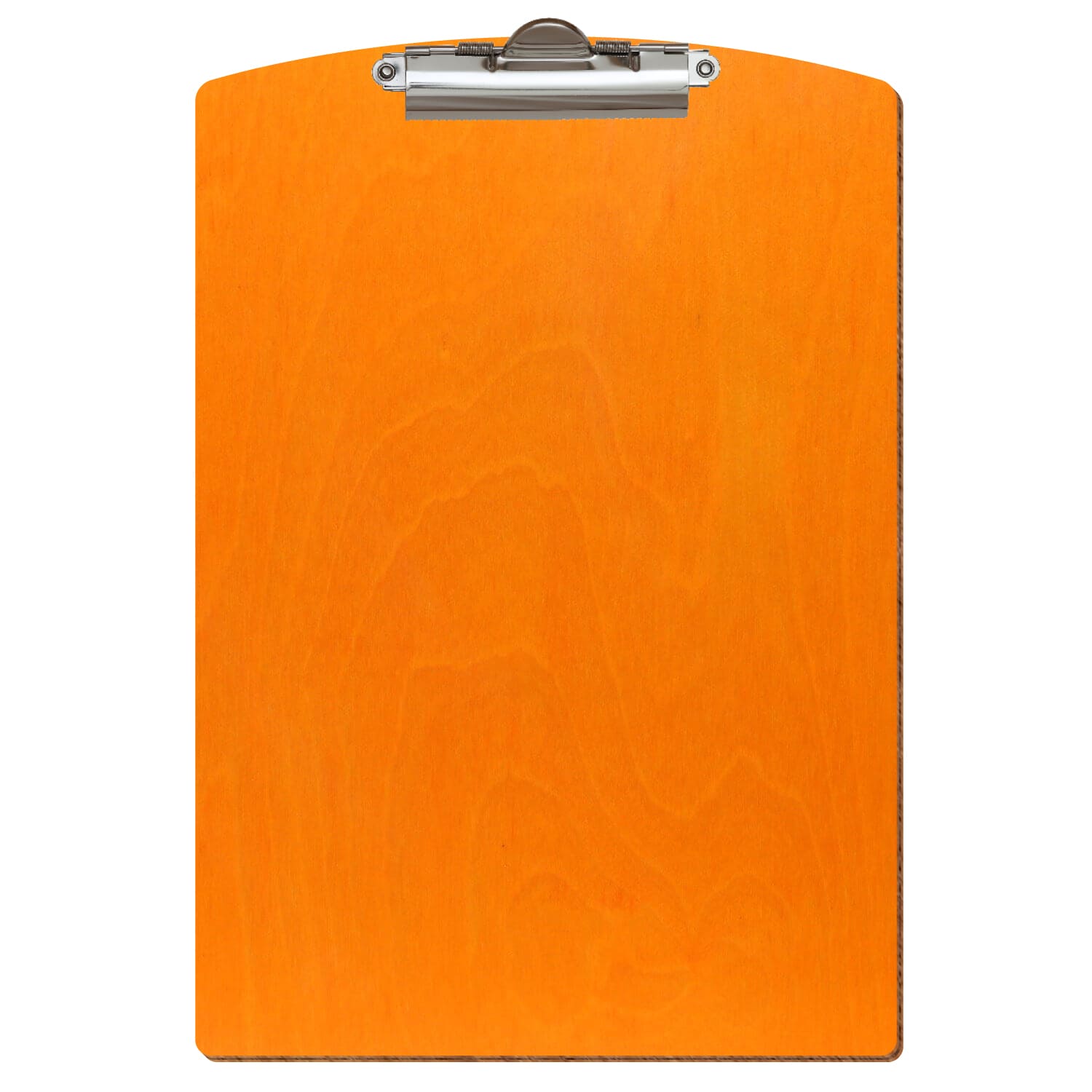 Klemmbrett Segmentform Orange A4 hochkant Zahnklemme silber