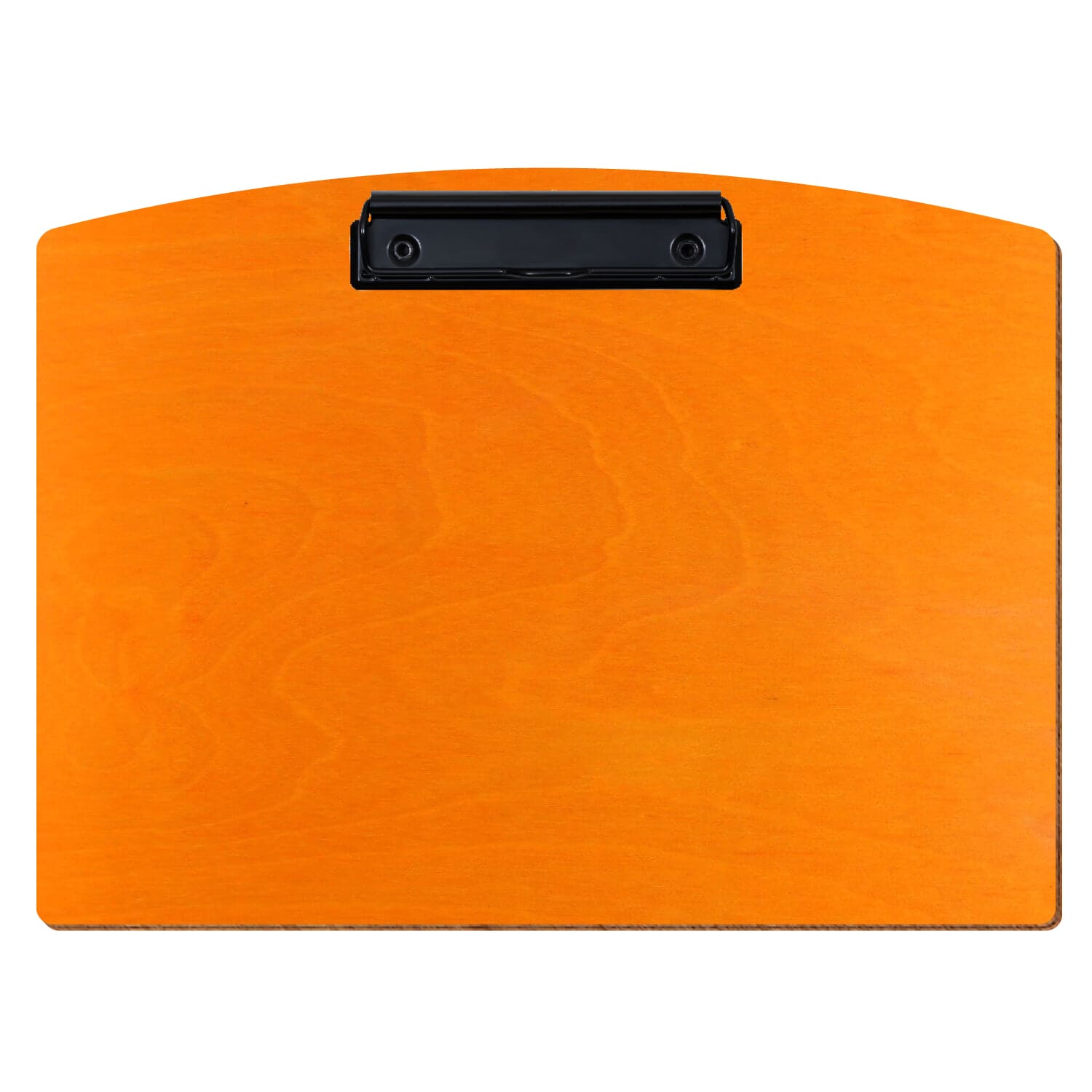 Klemmbrett Segmentform Orange A4 querkant Bügelklemme schwarz