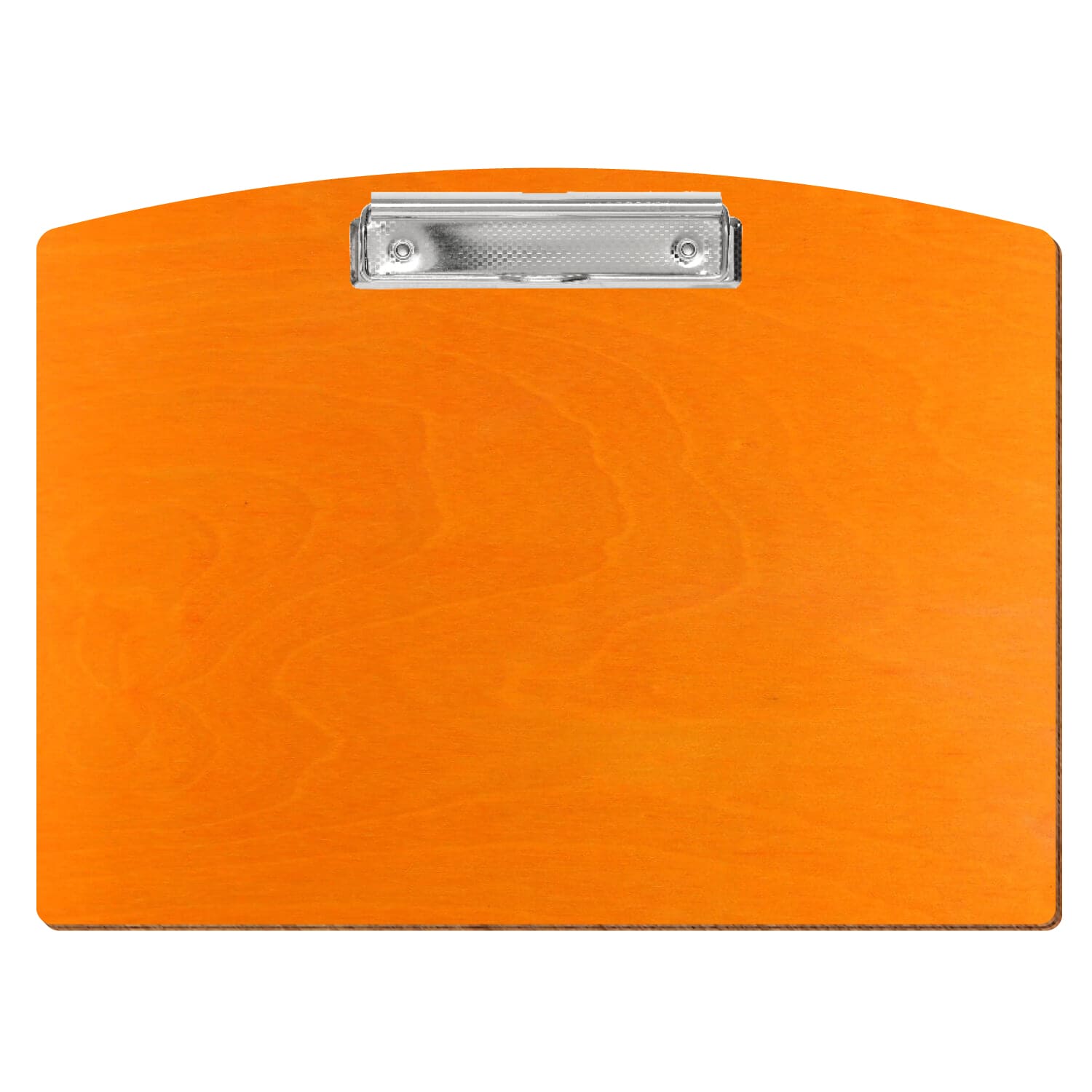Klemmbrett Segmentform Orange A4 querkant Bügelklemme silber carbon