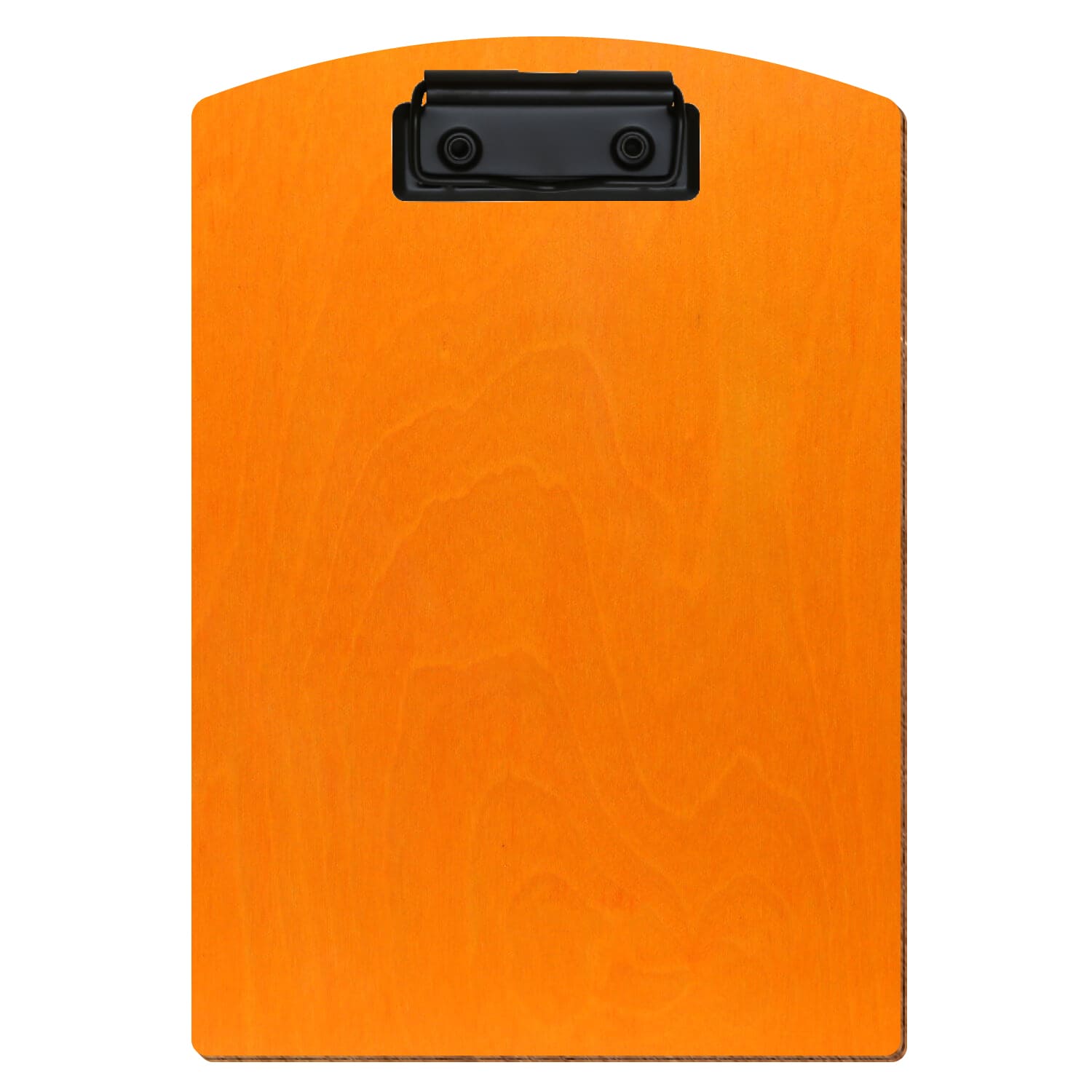 Klemmbrett Segmentform Orange A5 hochkant Bügelklemme schwarz