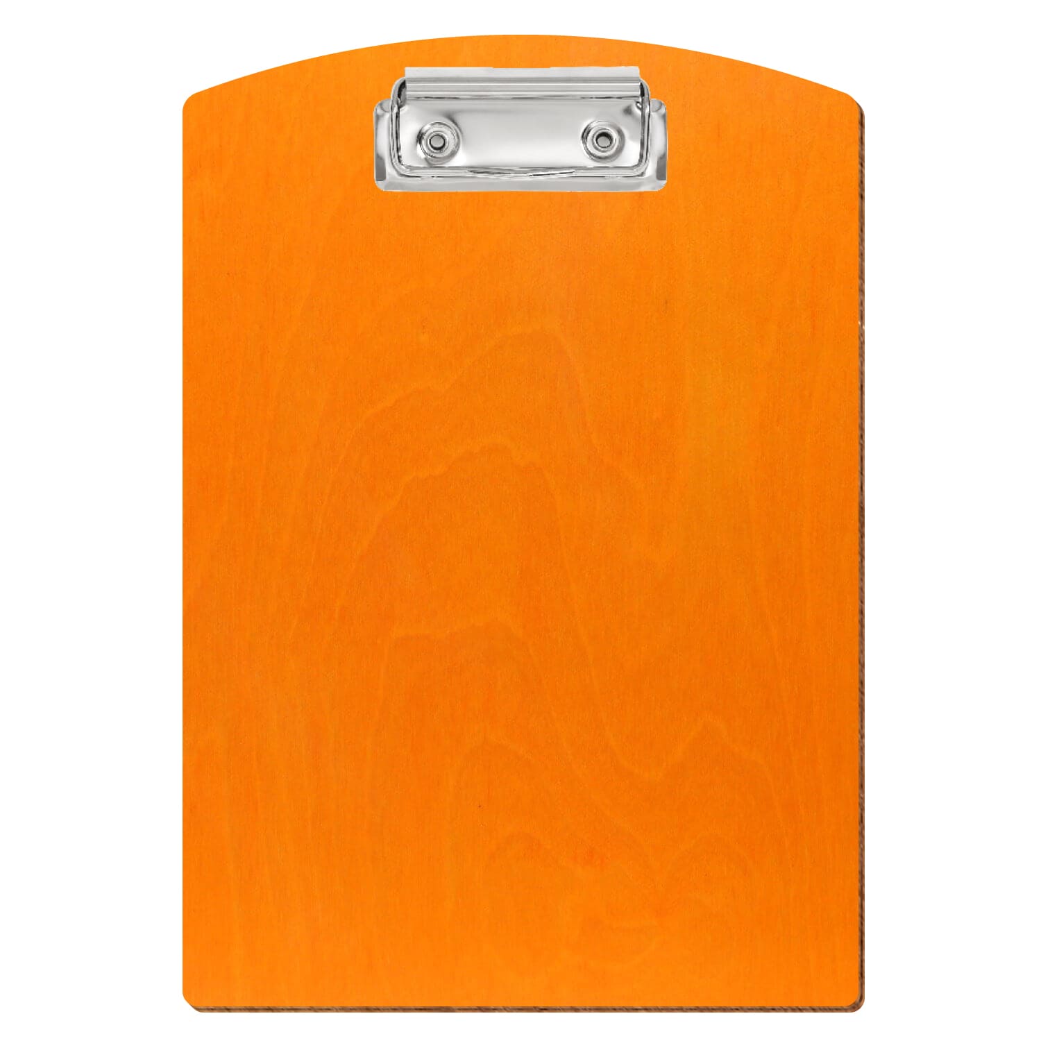 Klemmbrett Segmentform Orange A5 hochkant Bügelklemme silber