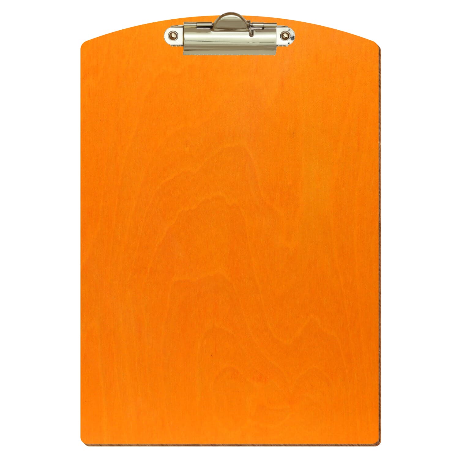 Klemmbrett Segmentform Orange A5 hochkant Zahnklemme gold