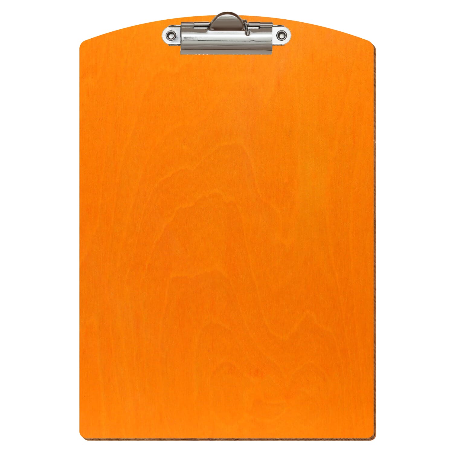 Klemmbrett Segmentform Orange A5 hochkant Zahnklemme silber