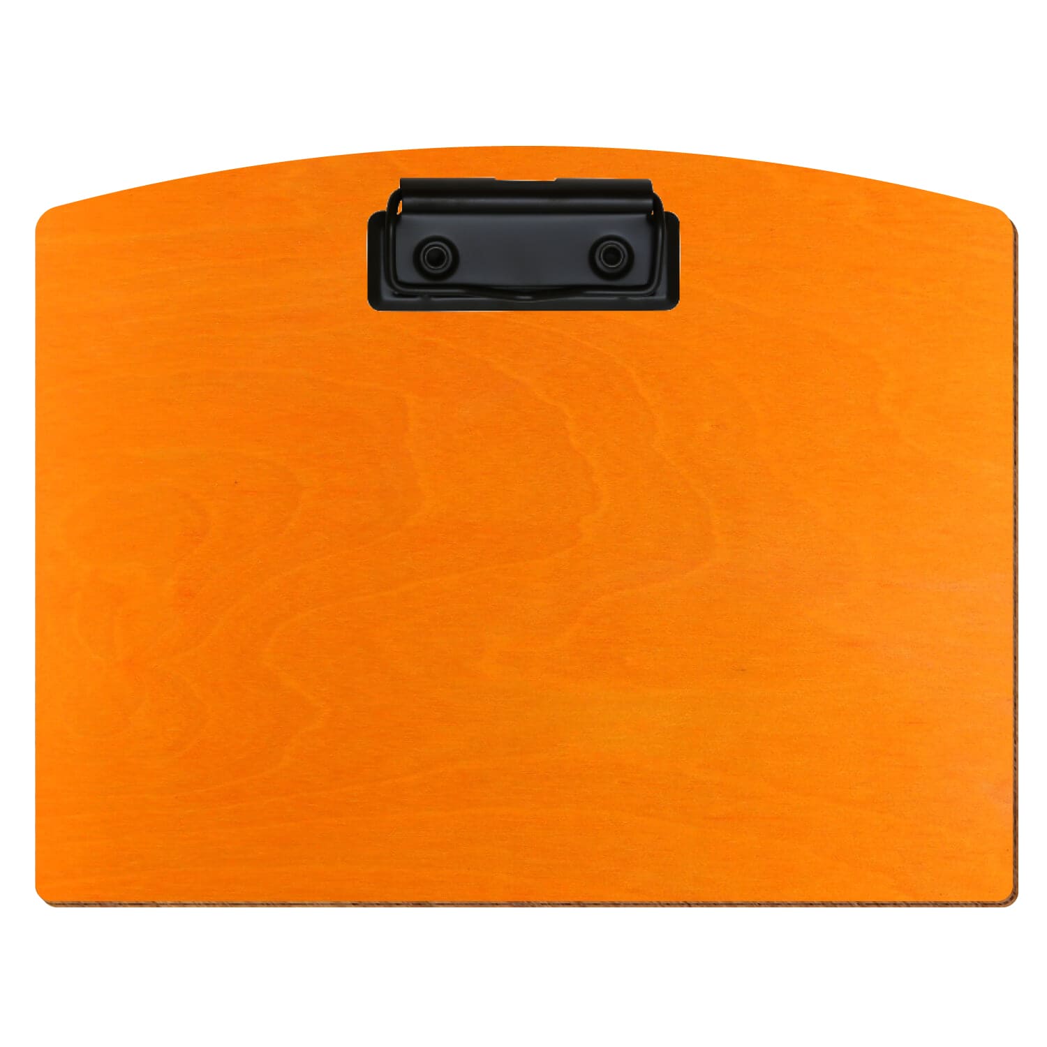 Klemmbrett Segmentform Orange A5 querkant Bügelklemme schwarz