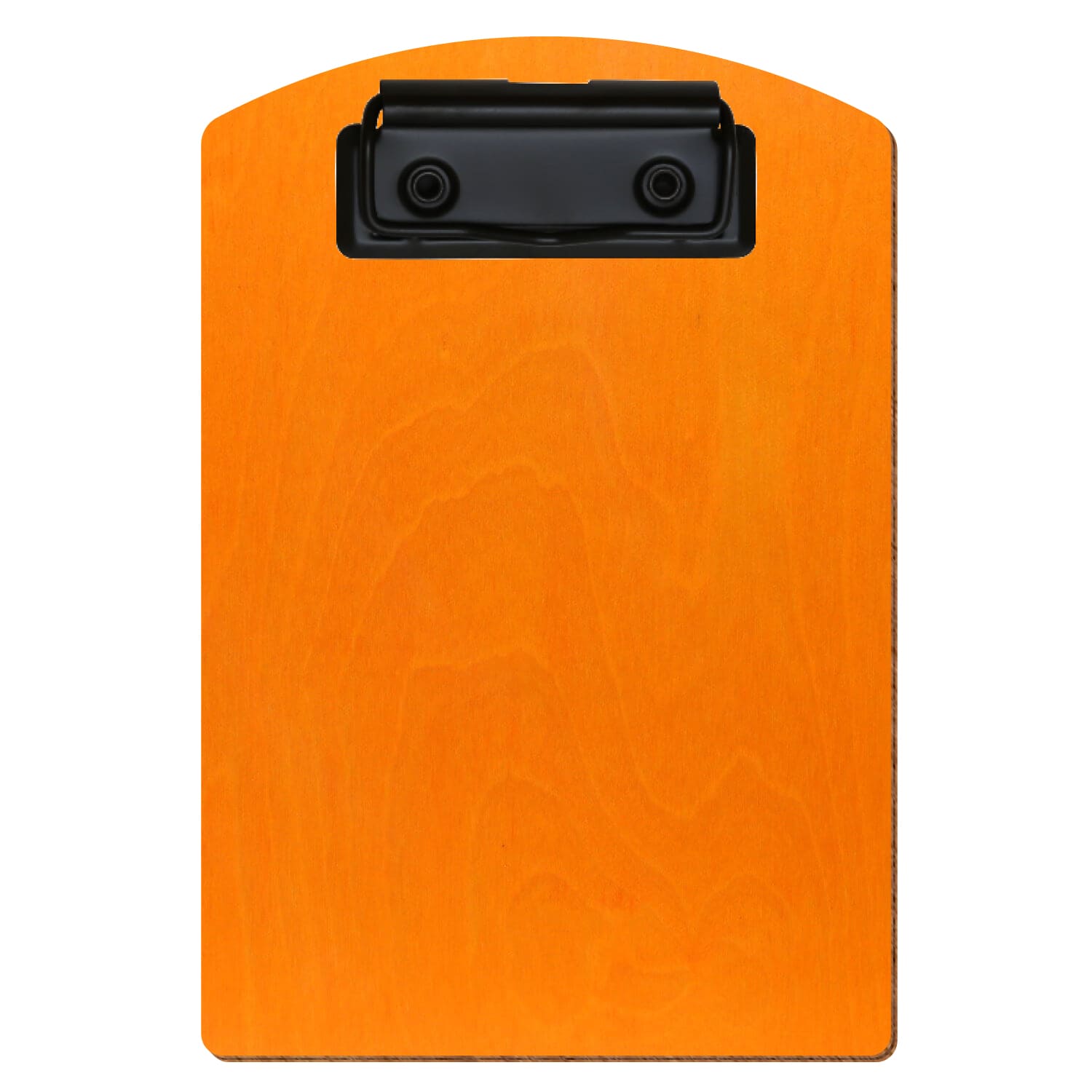 Klemmbrett Segmentform Orange A6 hochkant Bügelklemme schwarz